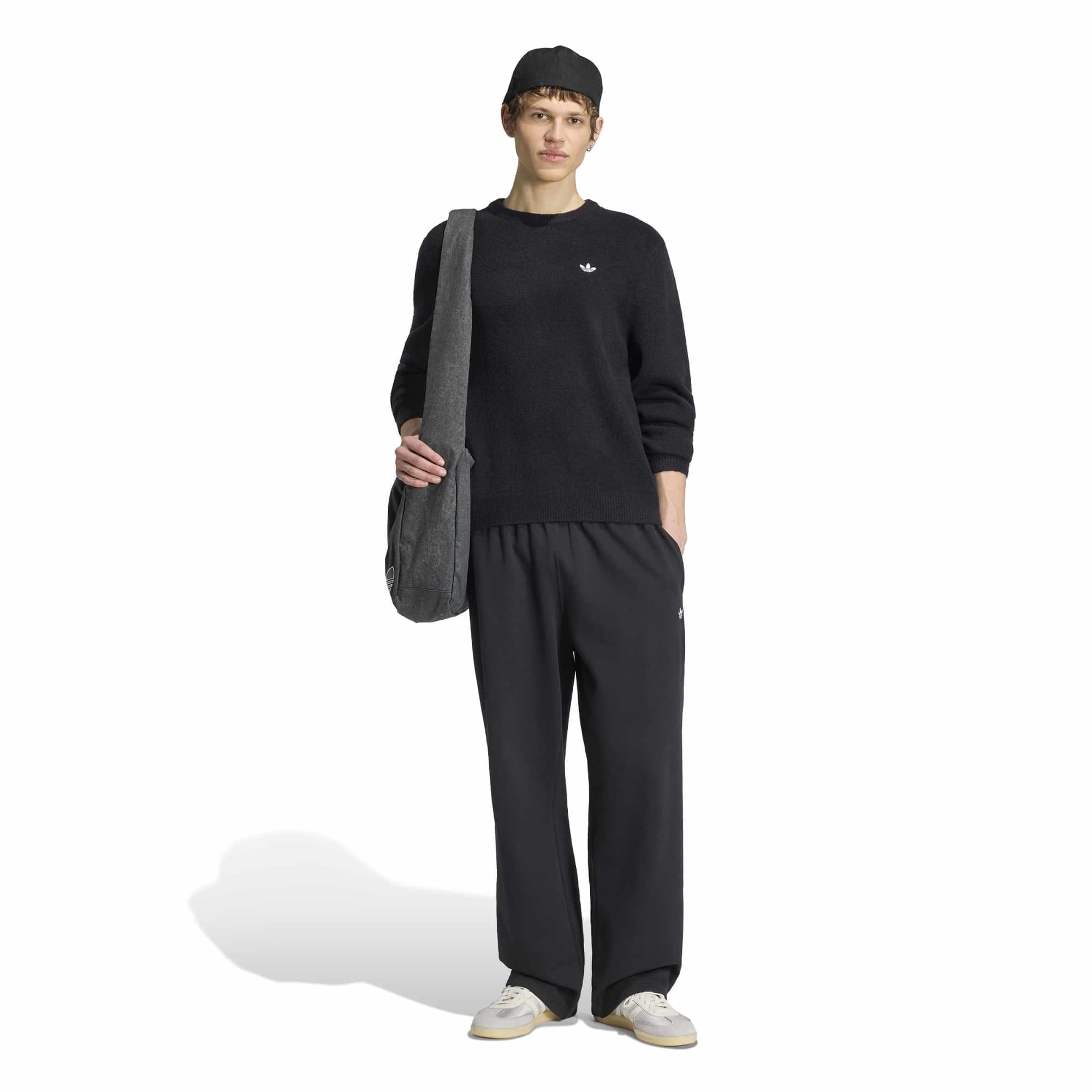adidas adidas Knıtted Sweater Erkek Sweatshirt Siyah - 4