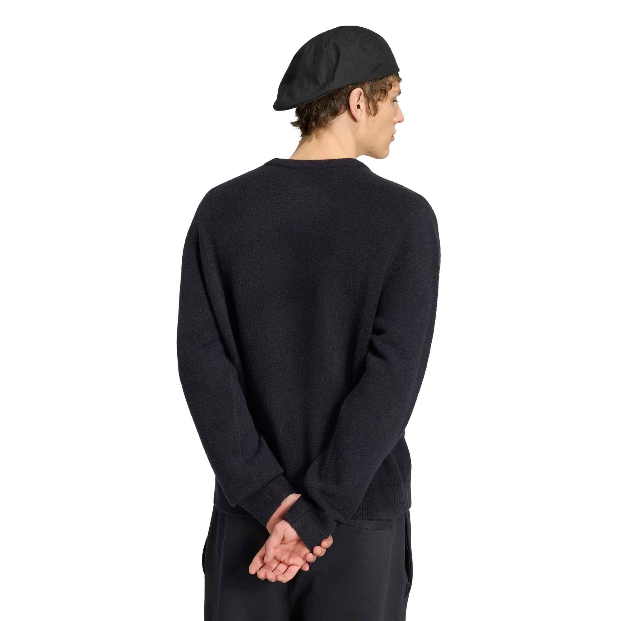 adidas adidas Knıtted Sweater Erkek Sweatshirt Siyah - 5