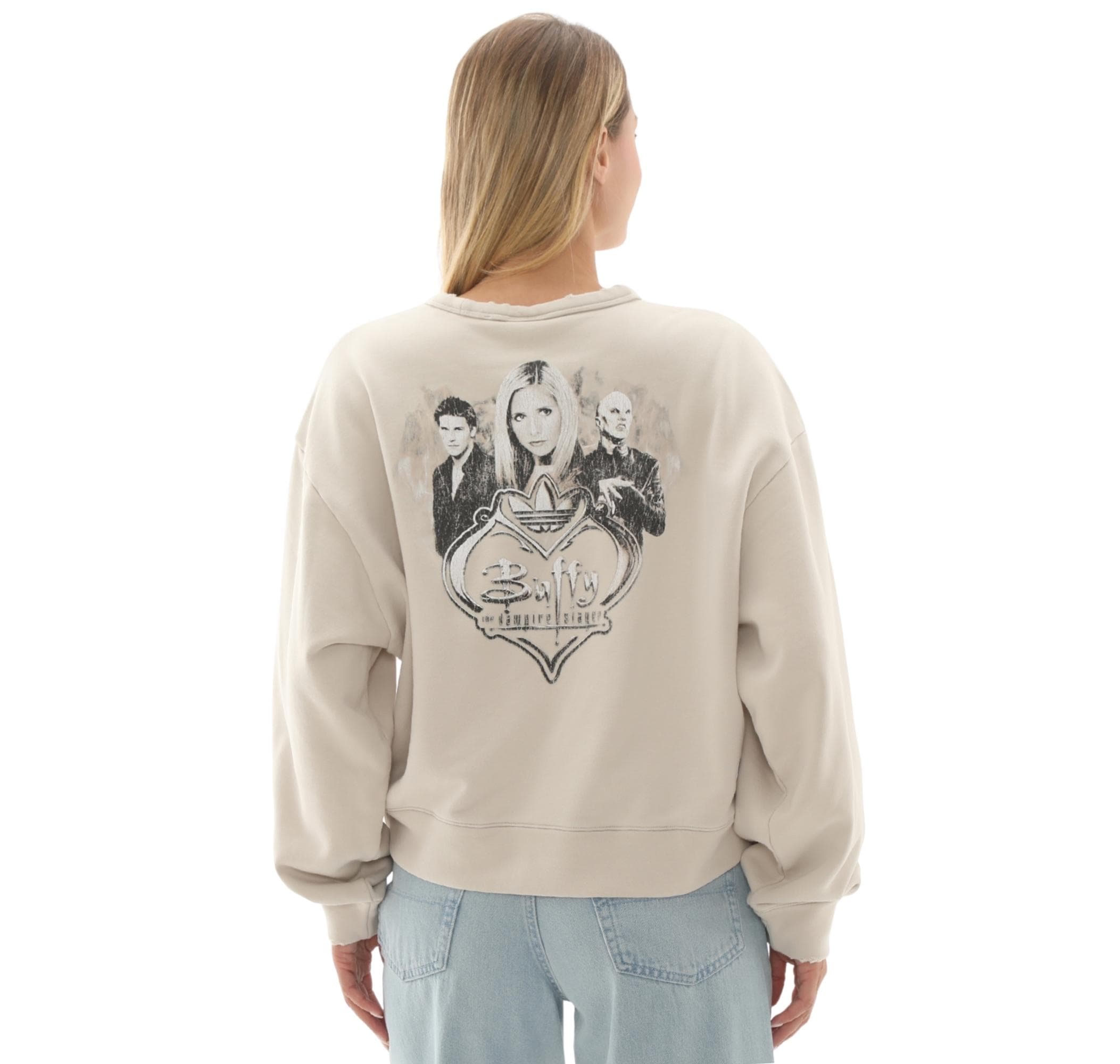 adidas adidas 20Th Century Fox Disney Kadın Sweatshirt Bej - 4