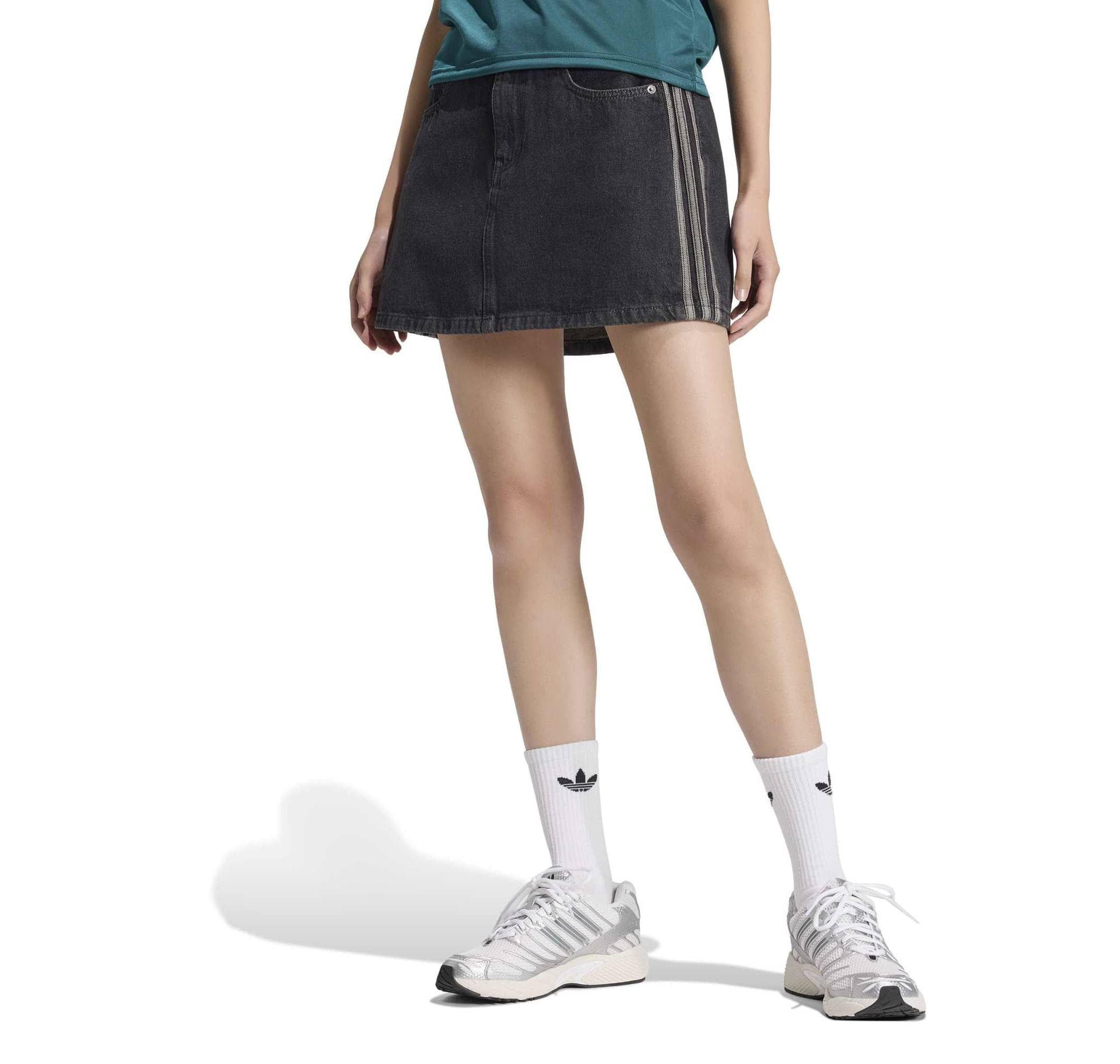 adidas adidas 3S Sk D Kadın Elbise - Etek Siyah