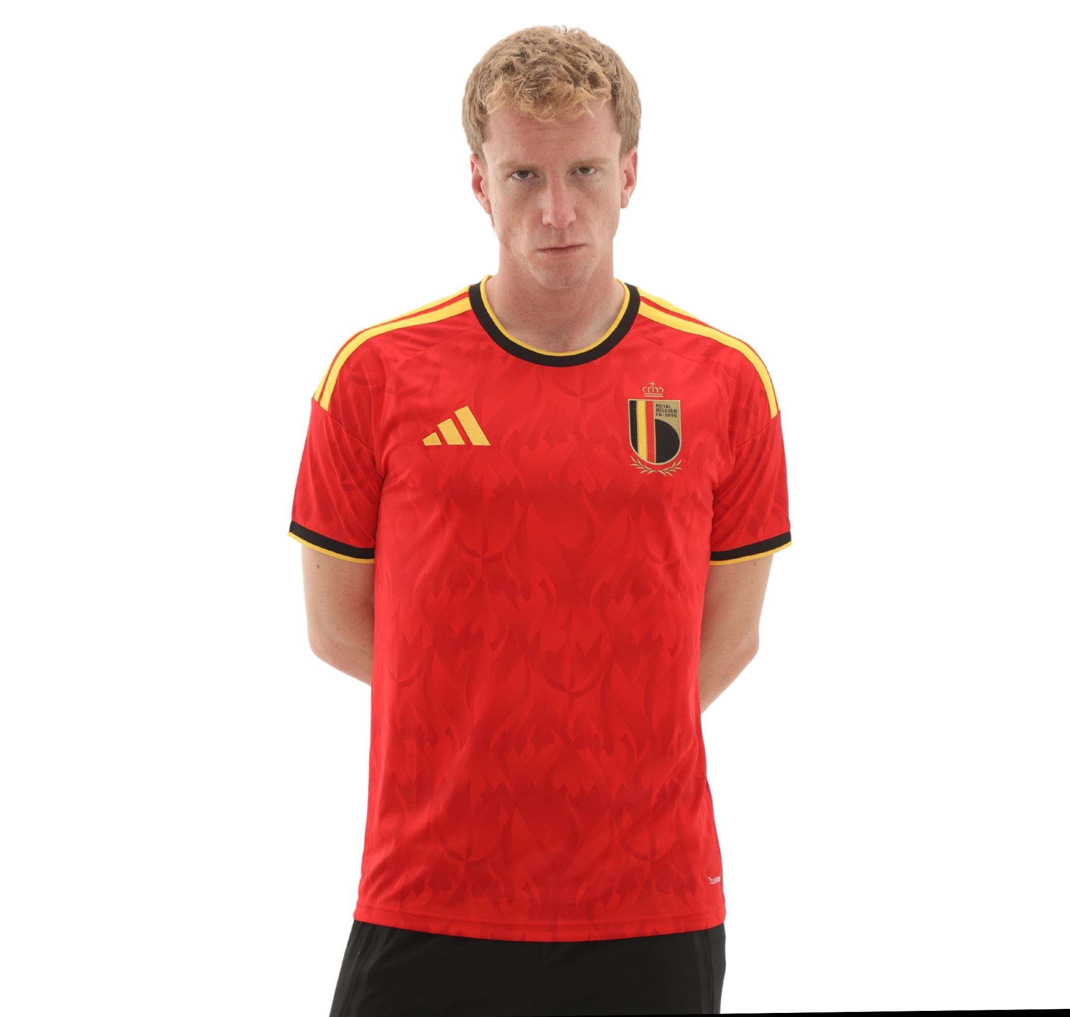adidas adidas Belçika 26 İç Saha Rbfa Erkek Forması Kırmızı - 4