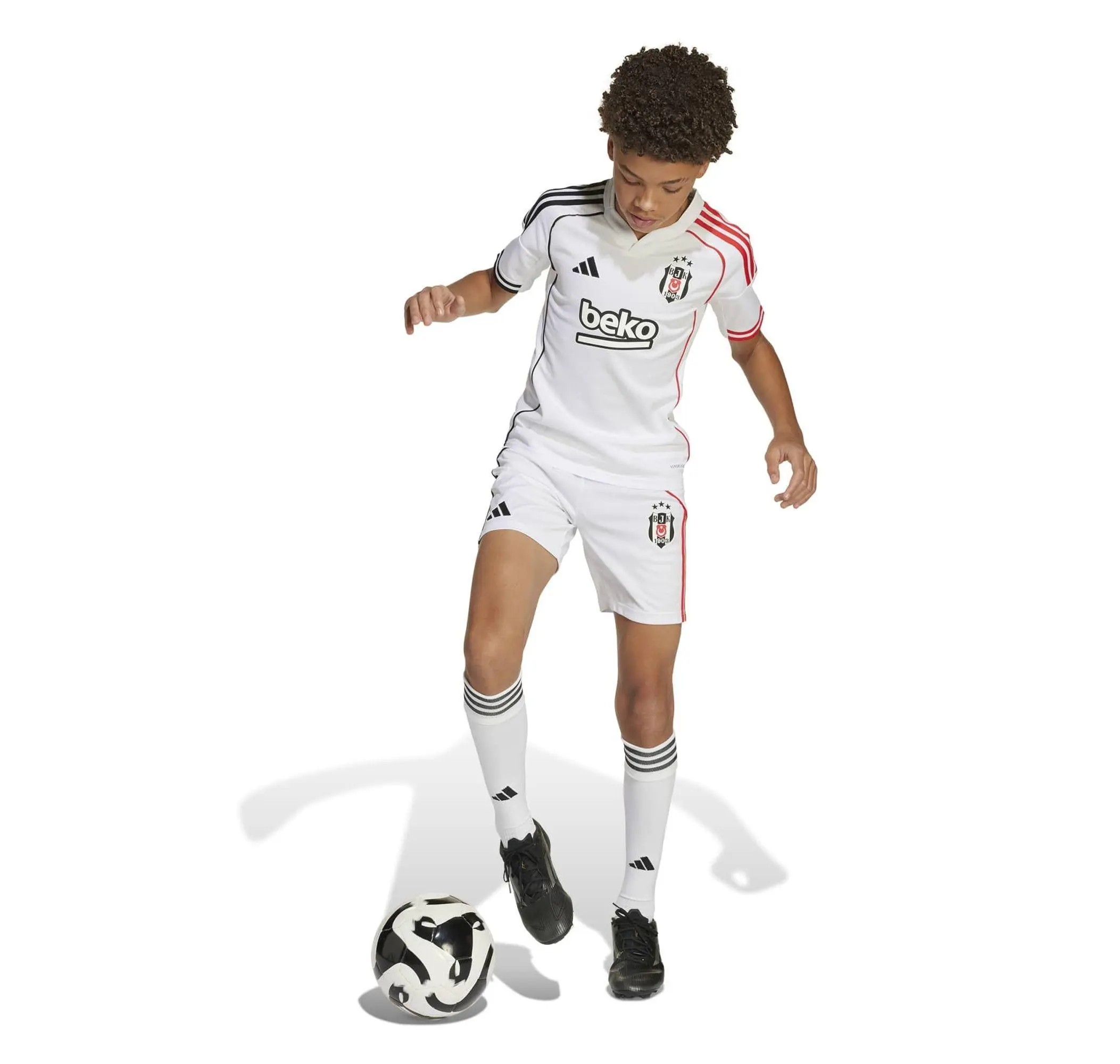Beşiktaş adidas Bjk Beşiktaş Jk 25-26 İç Saha Çocuk Forması Beyaz - 5