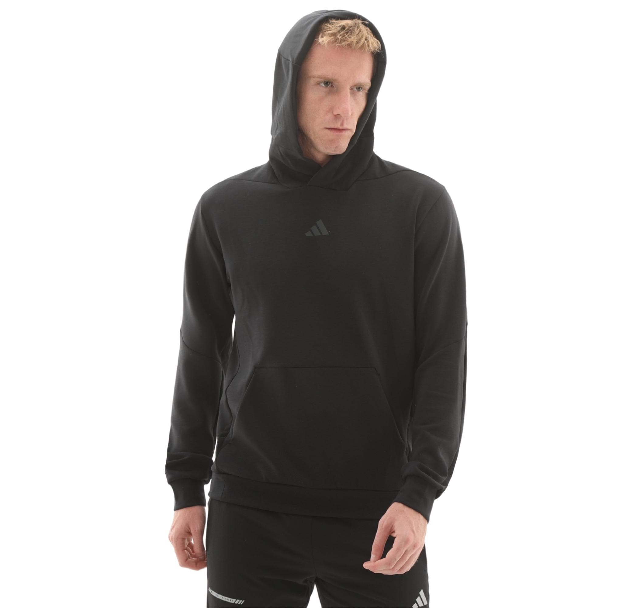 adidas adidas D4T Hoodıe Erkek Sweatshirt Siyah - 4