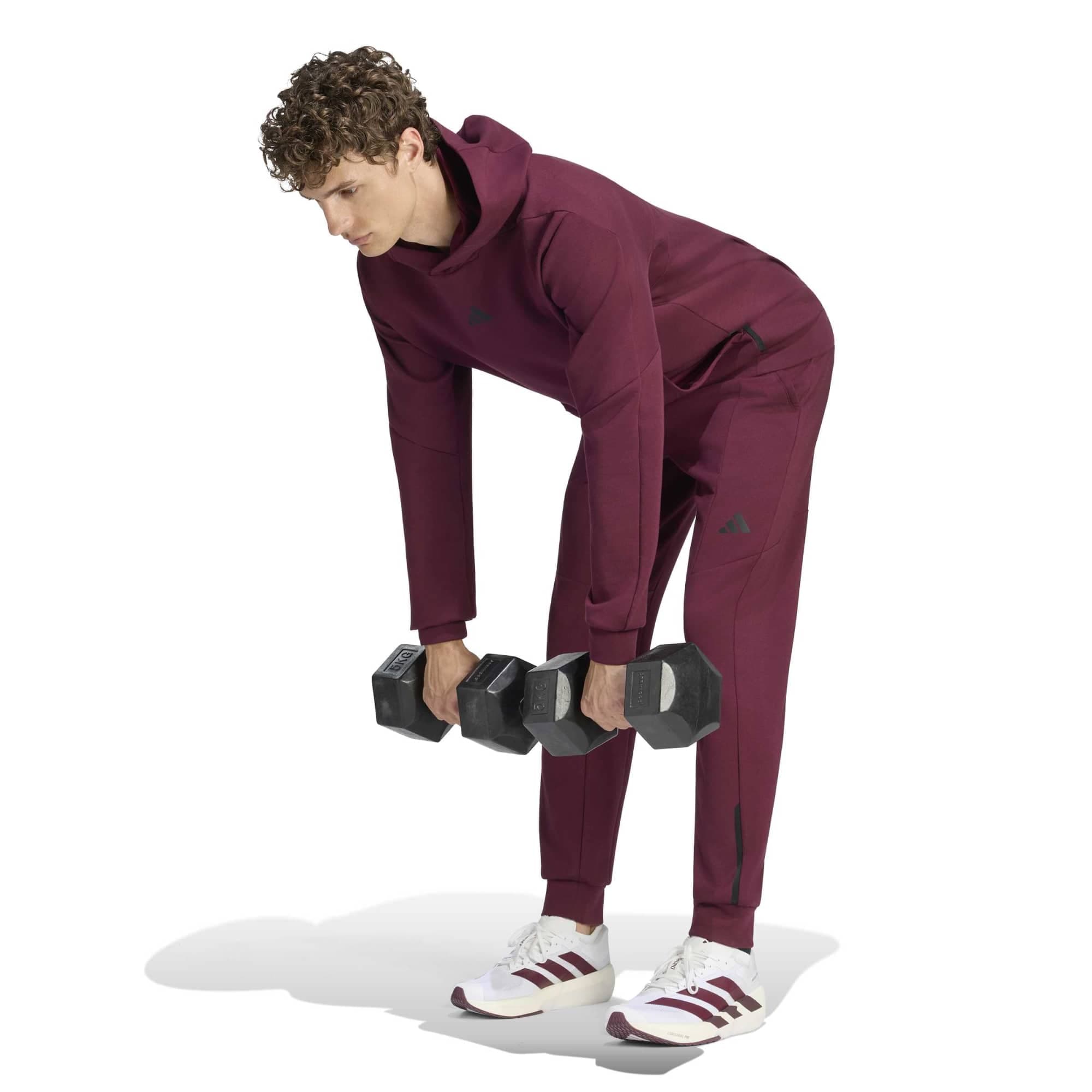 adidas adidas D4T Knıt Pt Cuf Erkek Eşofman Altı Bordo - 3