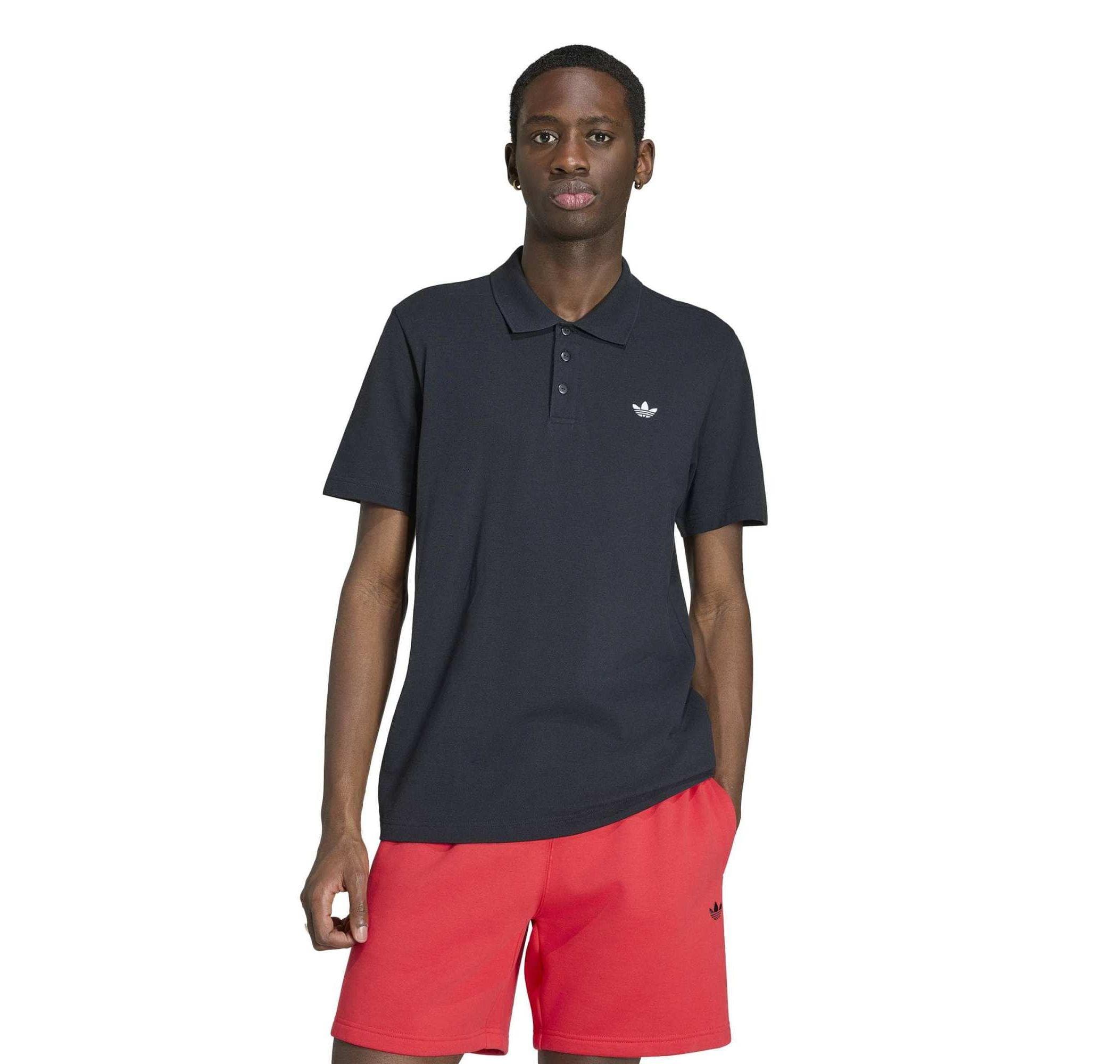 adidas adidas Ess Polo Tee Erkek T-Shirt Siyah