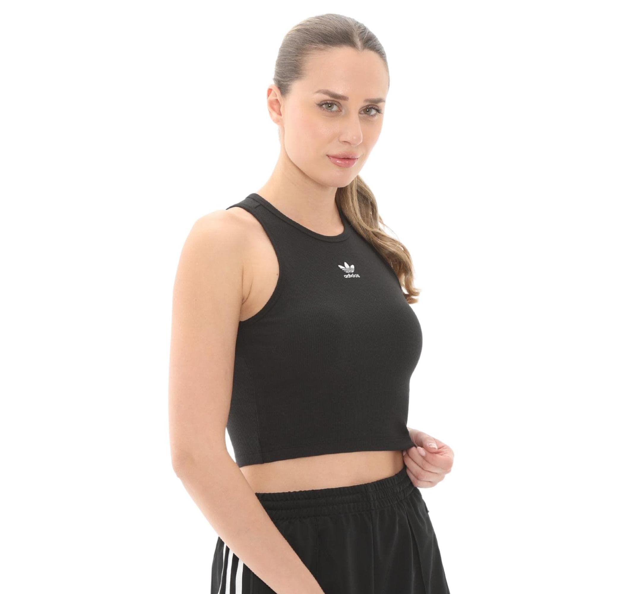 adidas adidas Ess Rıb Tank Kadın T-Shirt Lacivert - 2