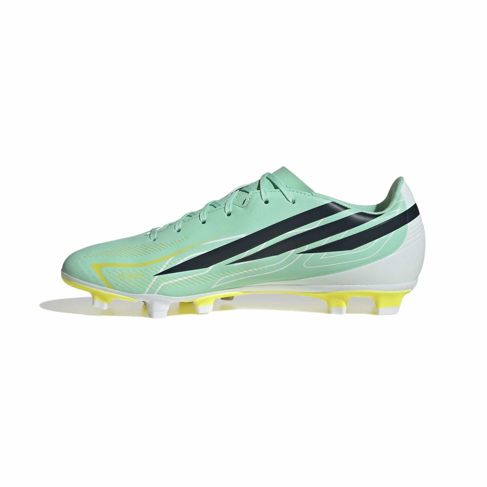 adidas adidas F50 Hyperfast Club Fg-Mg Erkek Spor Ayakkabı Yeşil - 5