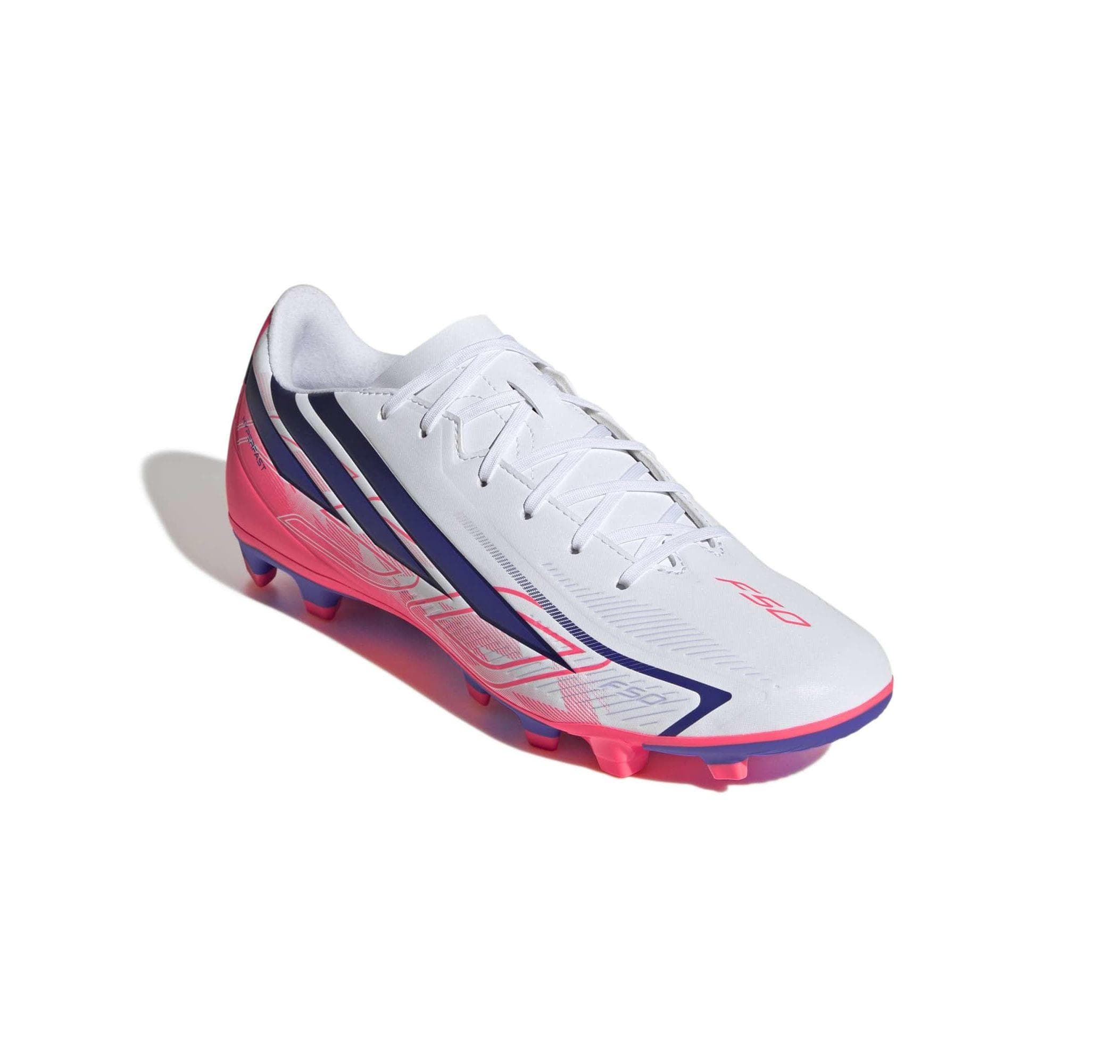 adidas adidas F50 Hyperfast Club Fg-Mg Erkek Spor Ayakkabı Beyaz - 2