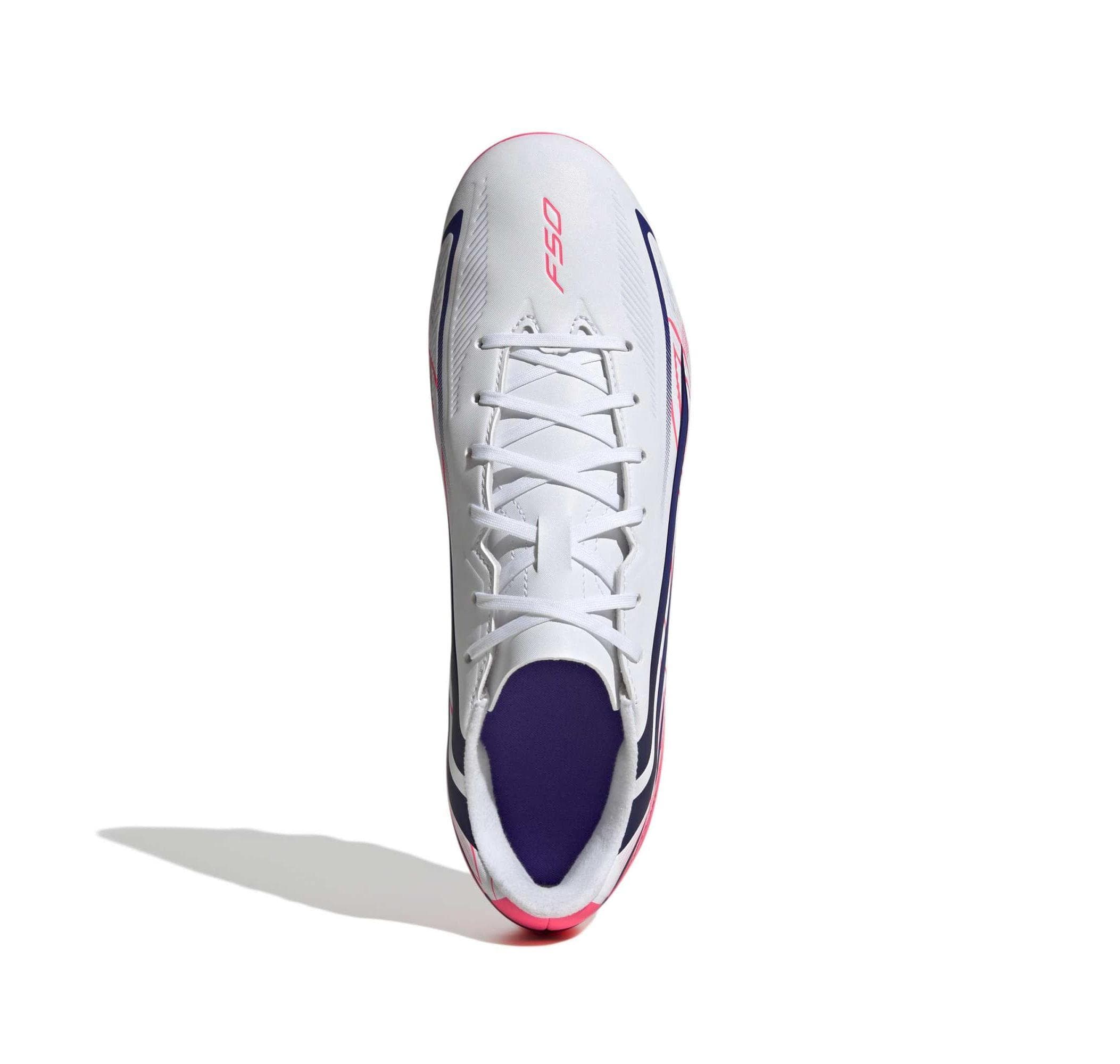 adidas adidas F50 Hyperfast Club Fg-Mg Erkek Spor Ayakkabı Beyaz - 4
