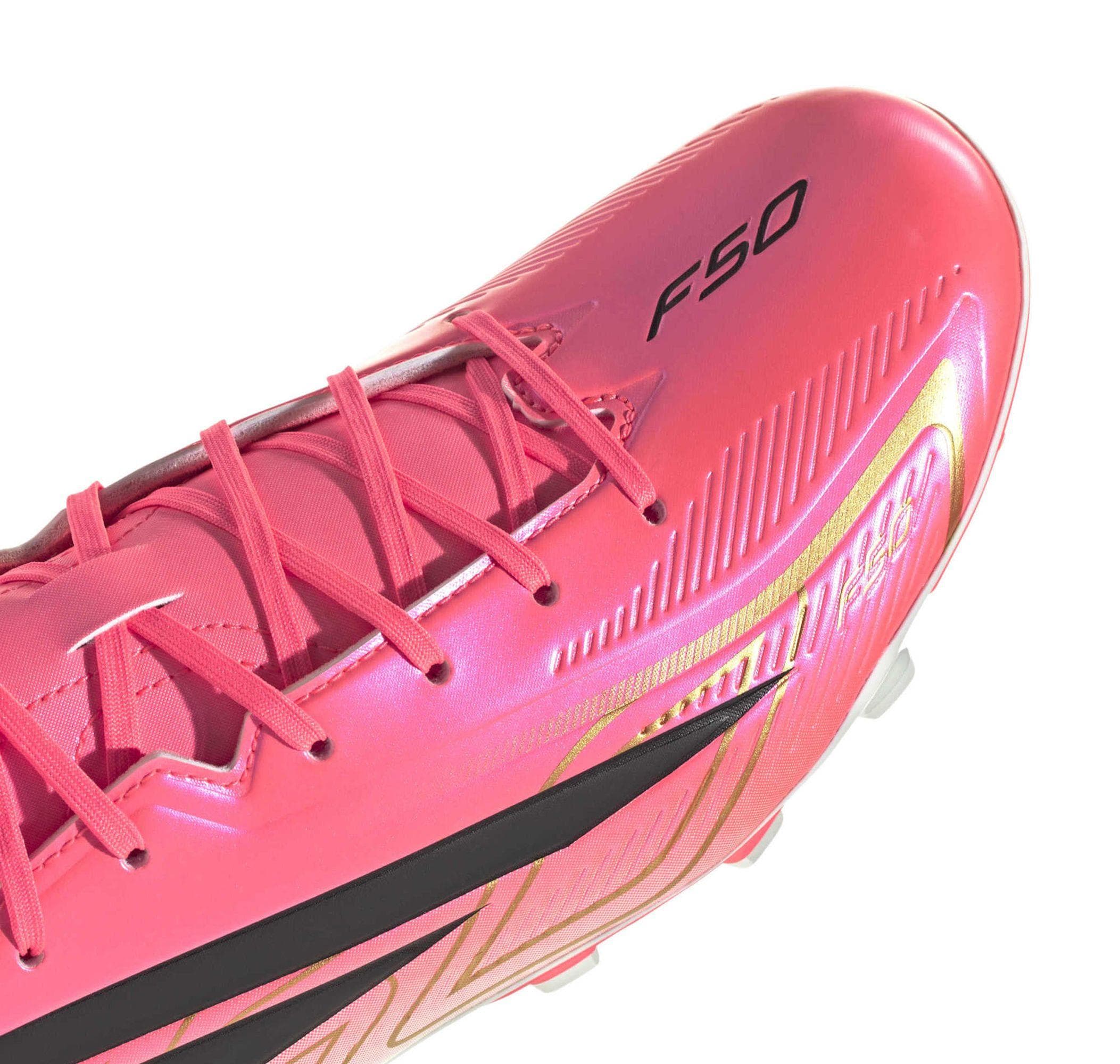 adidas adidas F50 Hyperfast Club Fg-Mg Erkek Spor Ayakkabı Pembe - 7