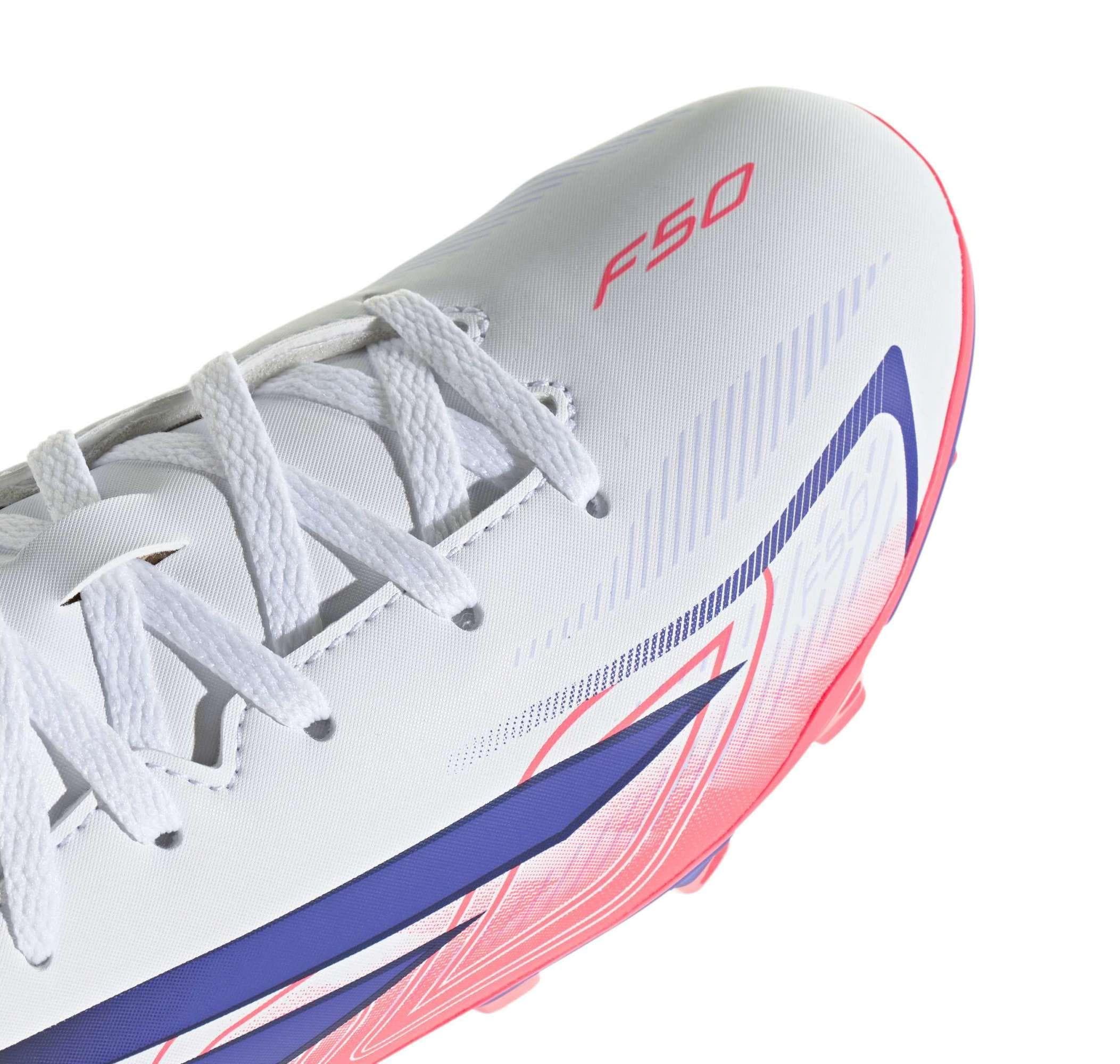 adidas adidas F50 Hyperfast Club Fg-Mg J Çocuk Spor Ayakkabı Beyaz - 7
