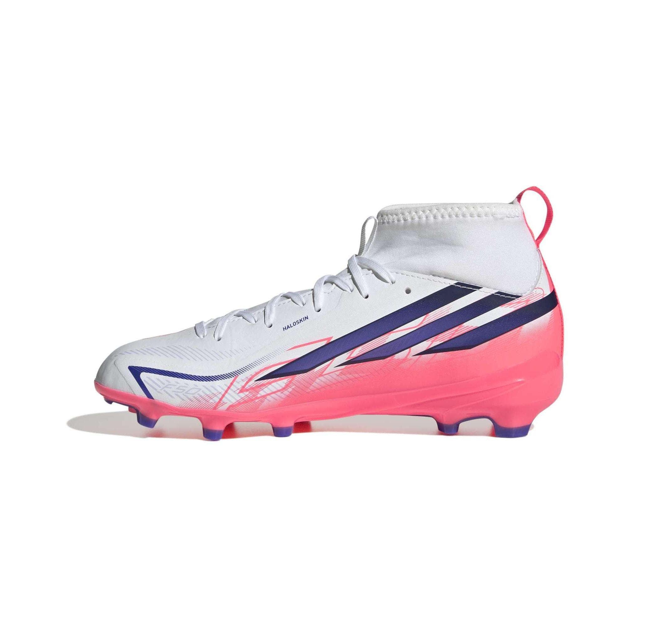 adidas adidas F50 Hyperfast League Mıd Fg J Çocuk Spor Ayakkabı Beyaz - 5