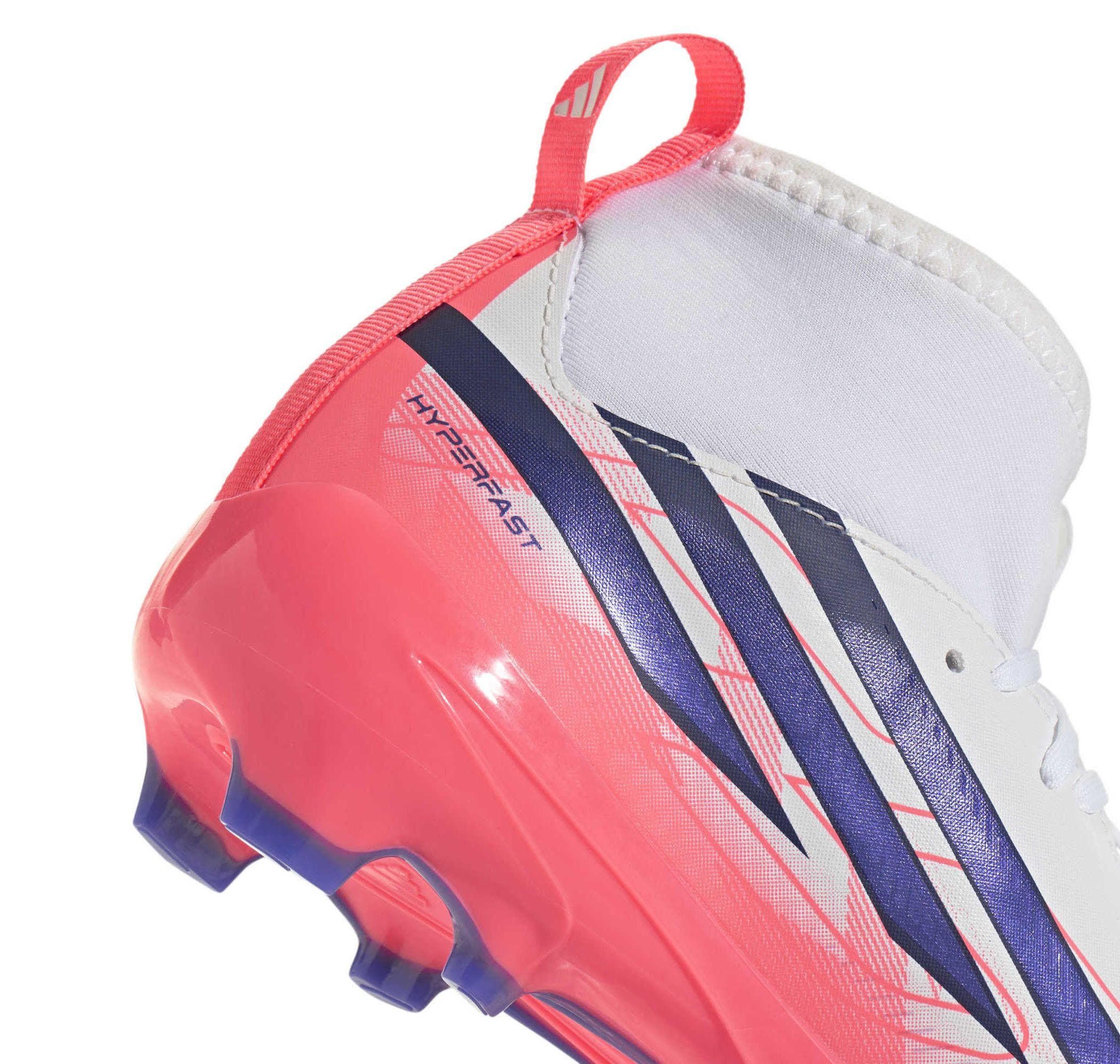 adidas adidas F50 Hyperfast League Mıd Fg J Çocuk Spor Ayakkabı Beyaz - 7