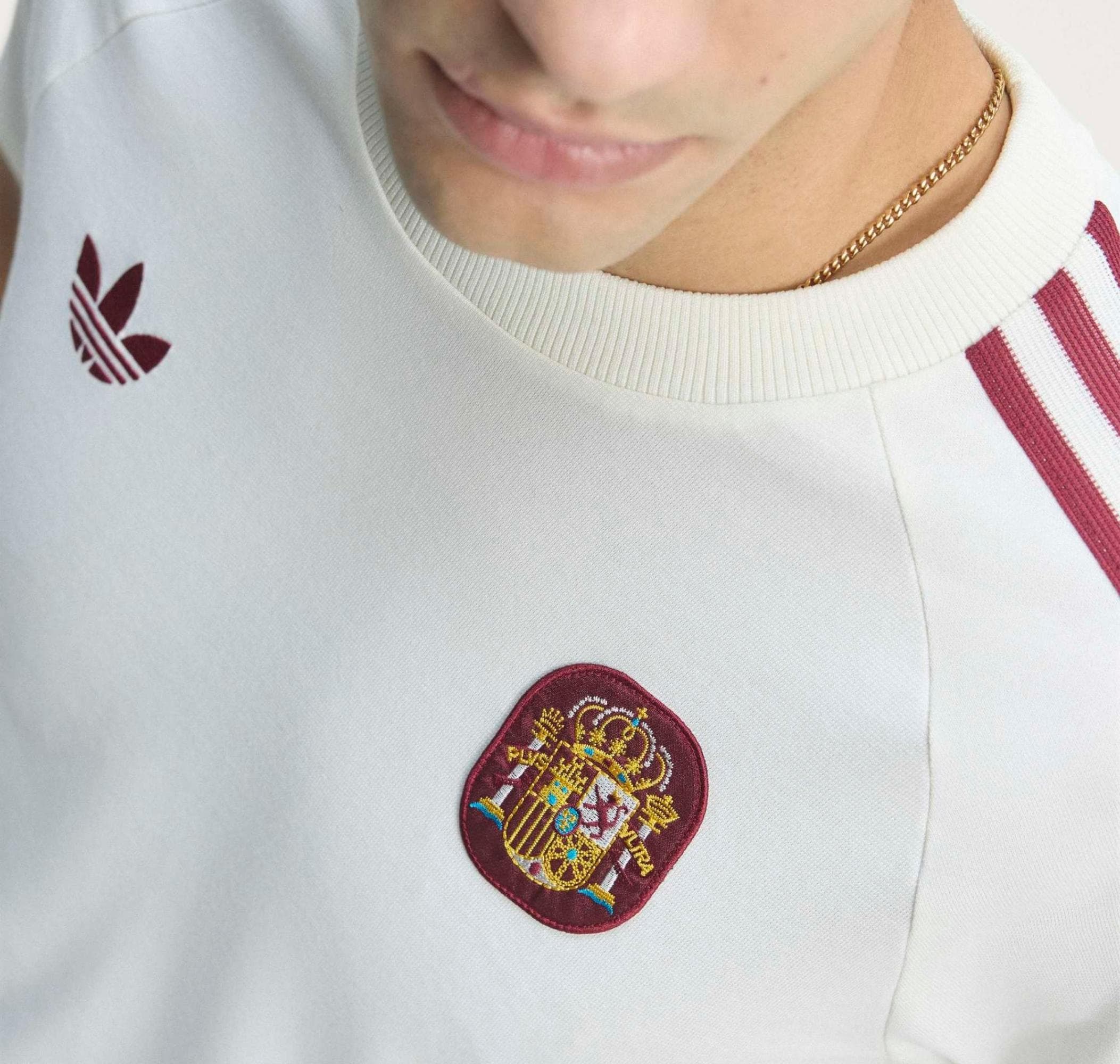 adidas adidas Fef İspanya Og Tee Erkek T-Shirt Beyaz - 5