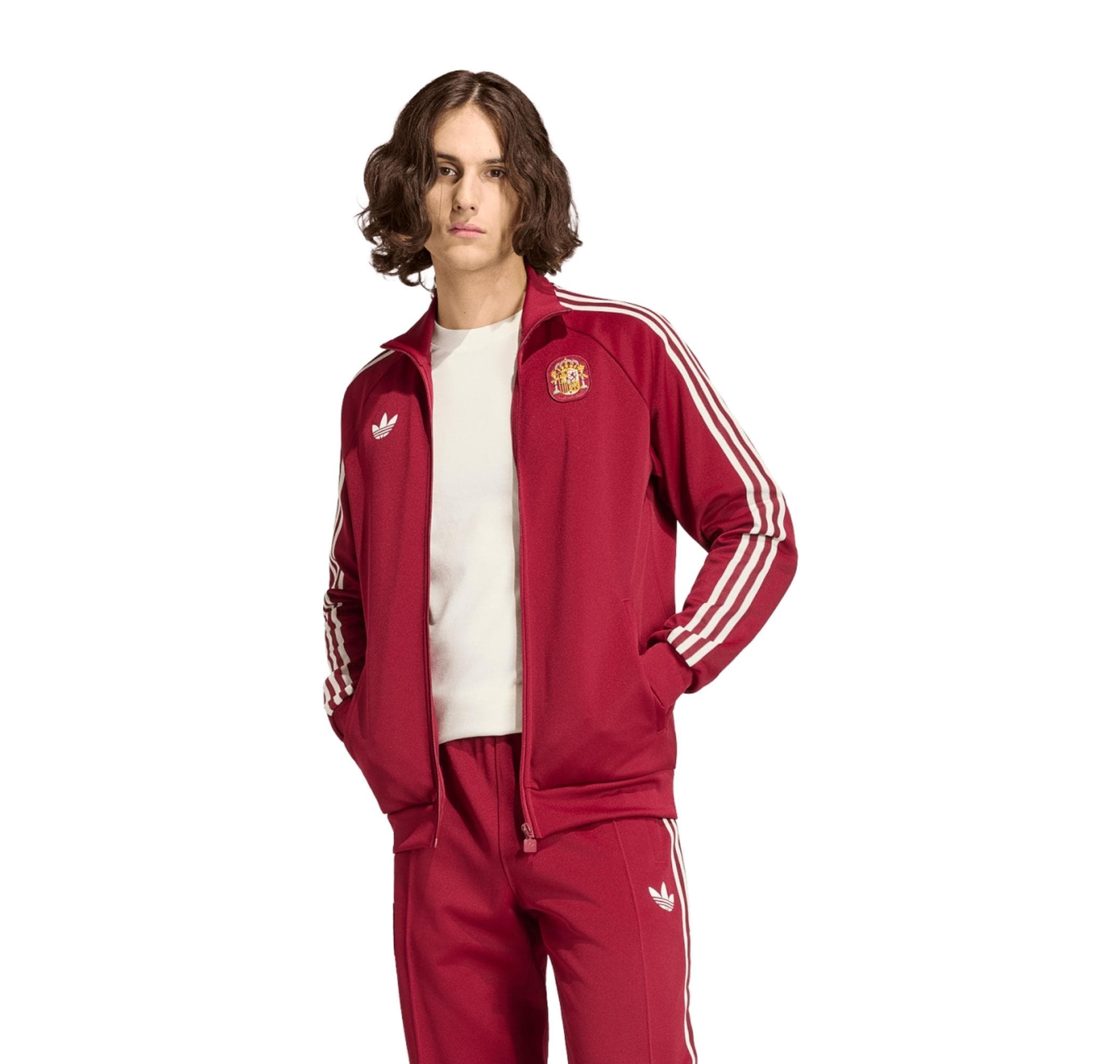 adidas adidas Fef İspanya Og Tt Erkek Ceket Bordo