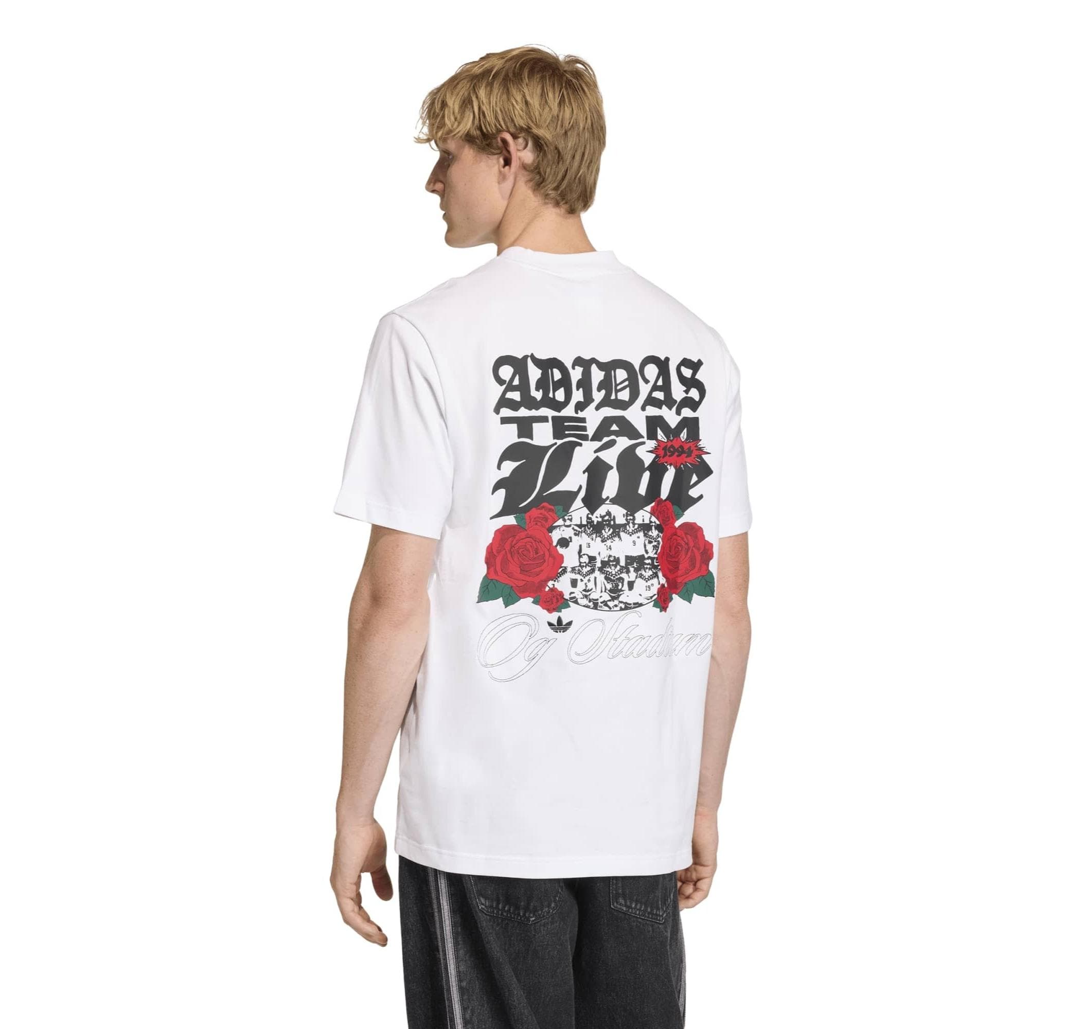 adidas adidas Gfx T Erkek T-Shirt Beyaz - 3