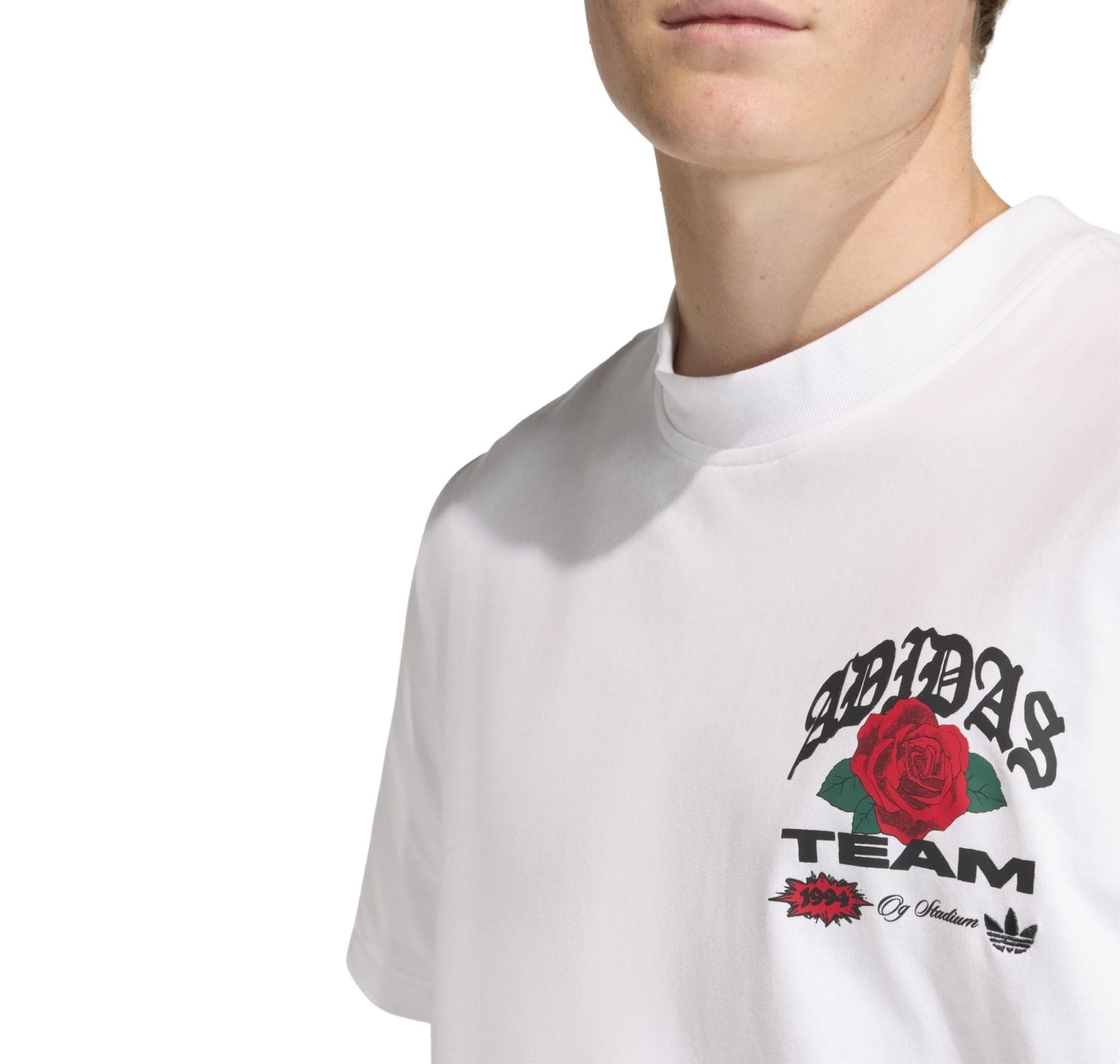 adidas adidas Gfx T Erkek T-Shirt Beyaz - 4