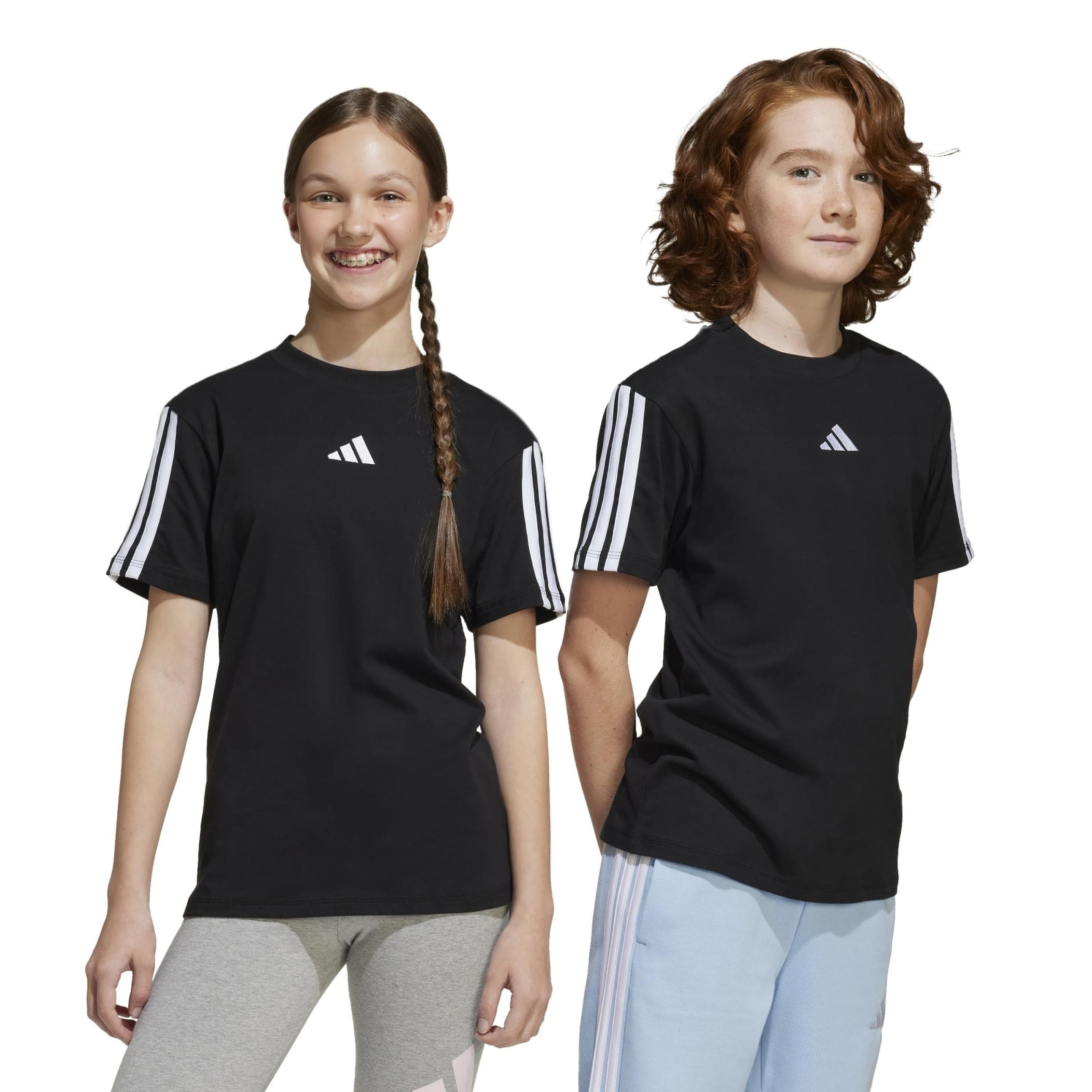 adidas adidas J 3S Tee 160 Çocuk T-Shirt Siyah