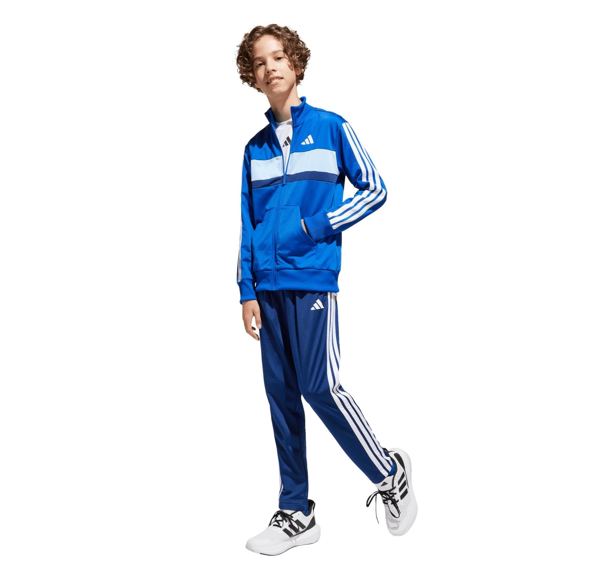 adidas adidas J 3S Tıberıo Ts Çocuk Eşofman Takımı Mavi - 2
