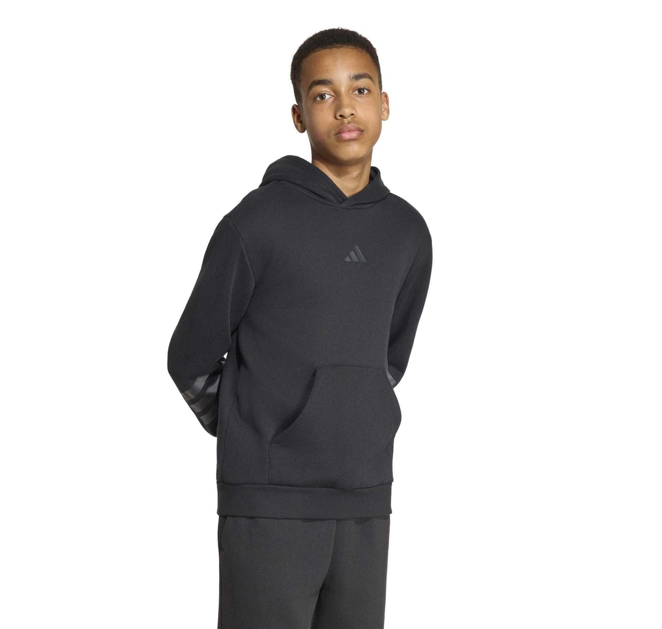 adidas adidas J Fı 3S Hd Çocuk Sweatshirt Siyah