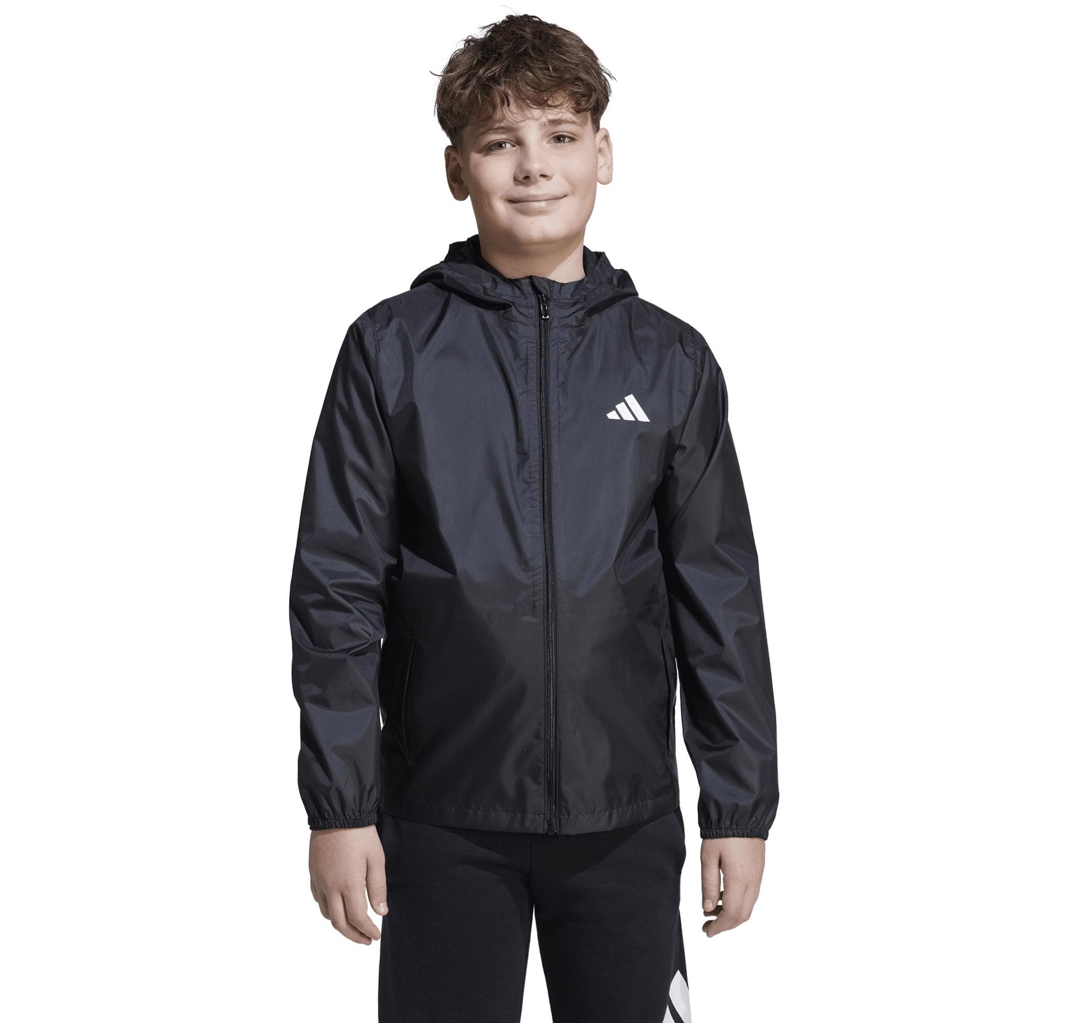 adidas adidas J Raın Jkt Çocuk Yağmurluk-Rüzgarlık Siyah - 2