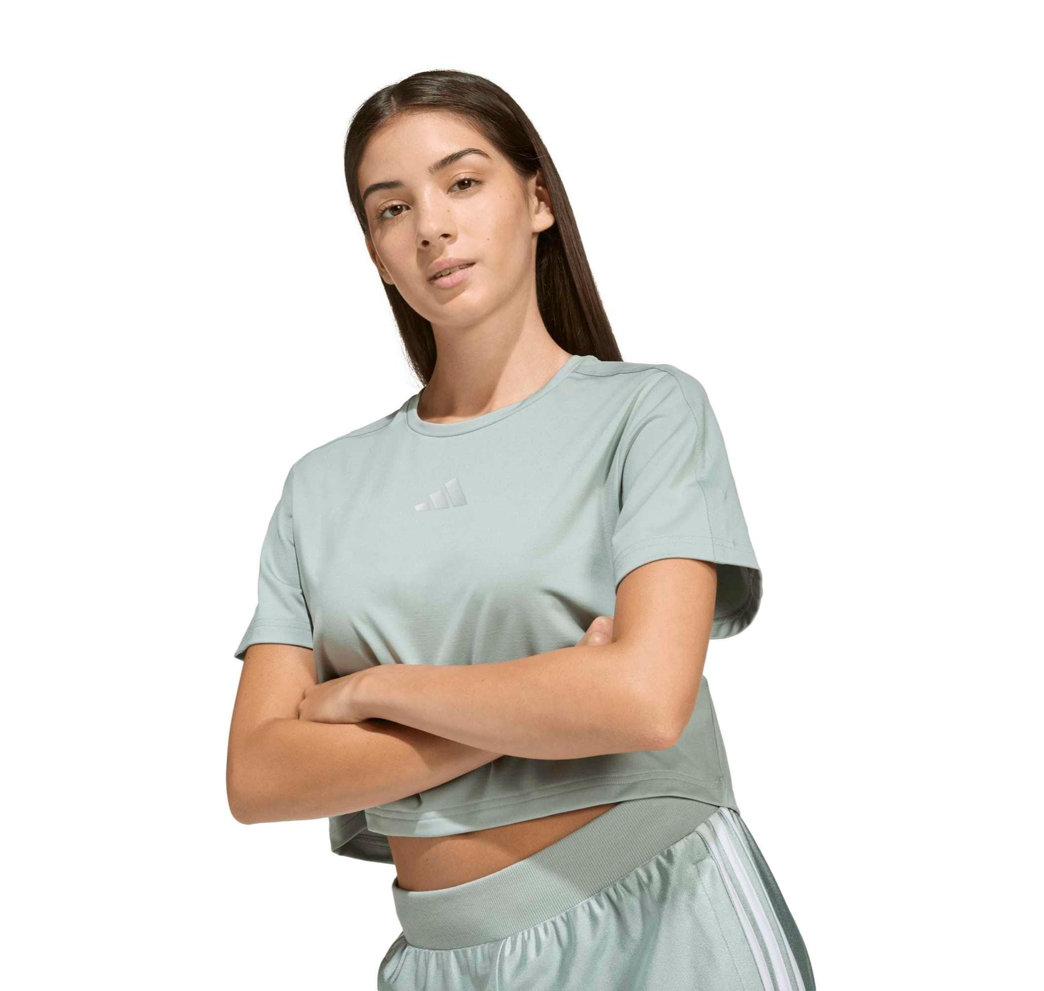 adidas adidas Jg Glam Tee Çocuk T-Shirt Yeşil - 3