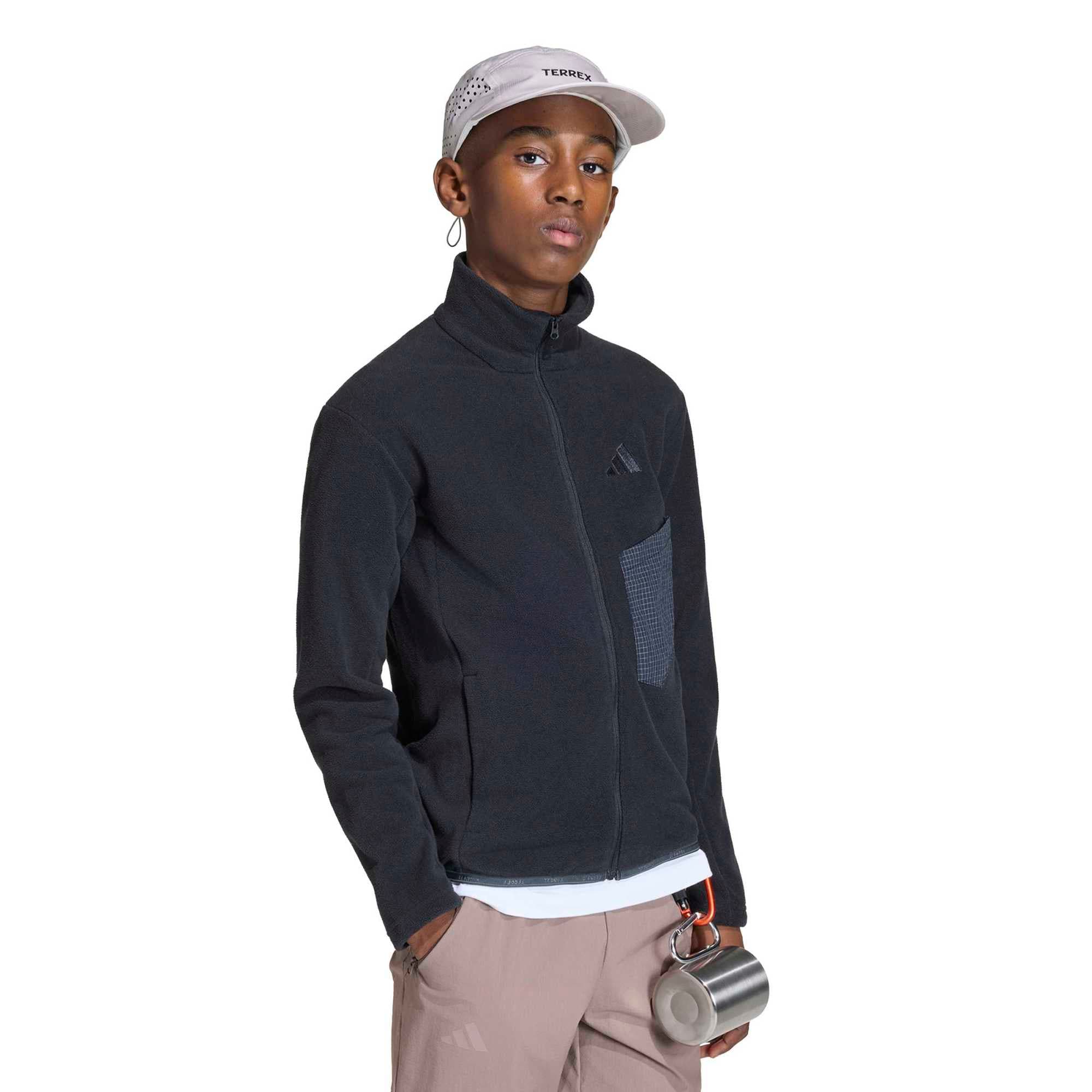 adidas adidas K Mt Fz Fleece Çocuk Ceket Siyah