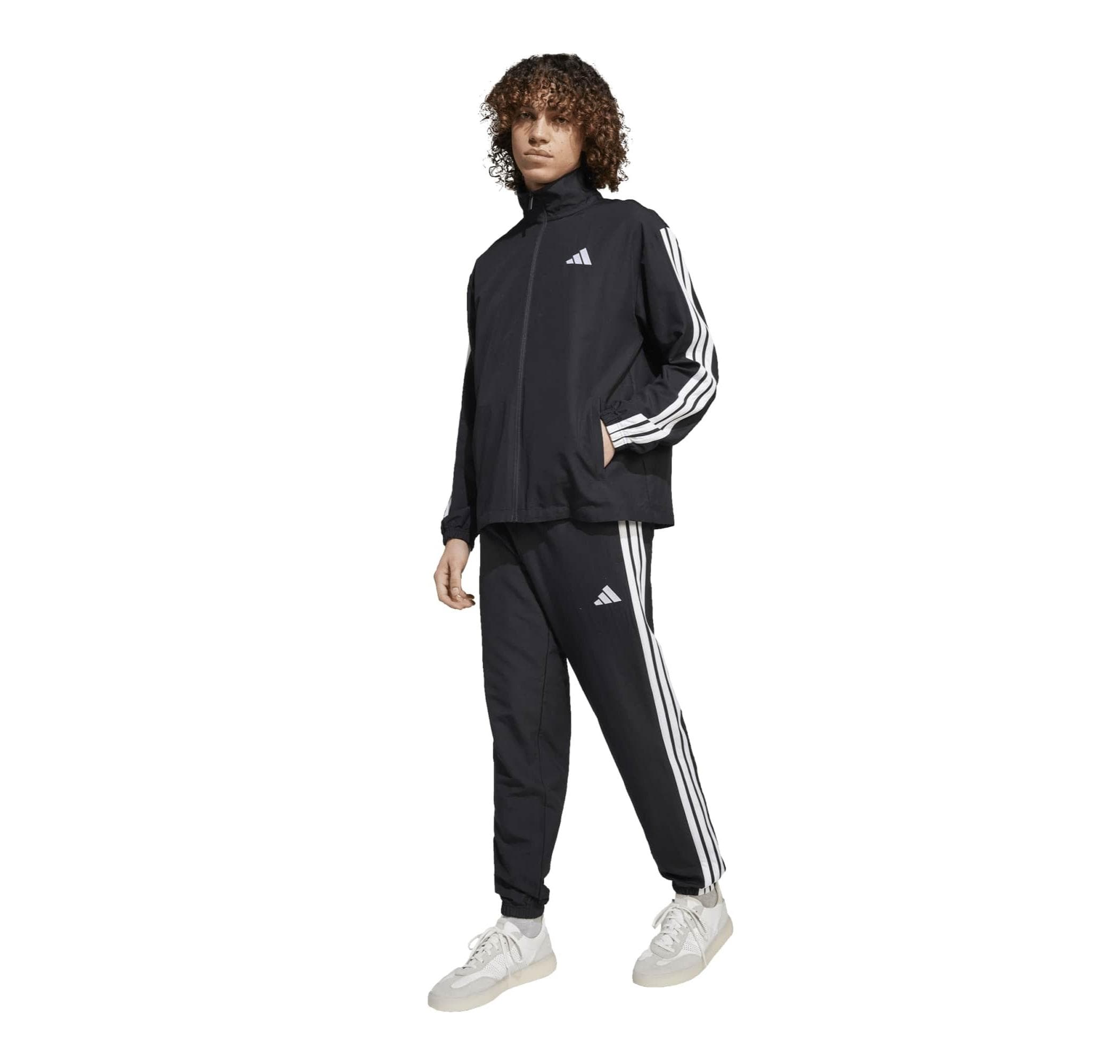 adidas adidas M 3S Wv Tt Ts Erkek Eşofman Takımı Siyah