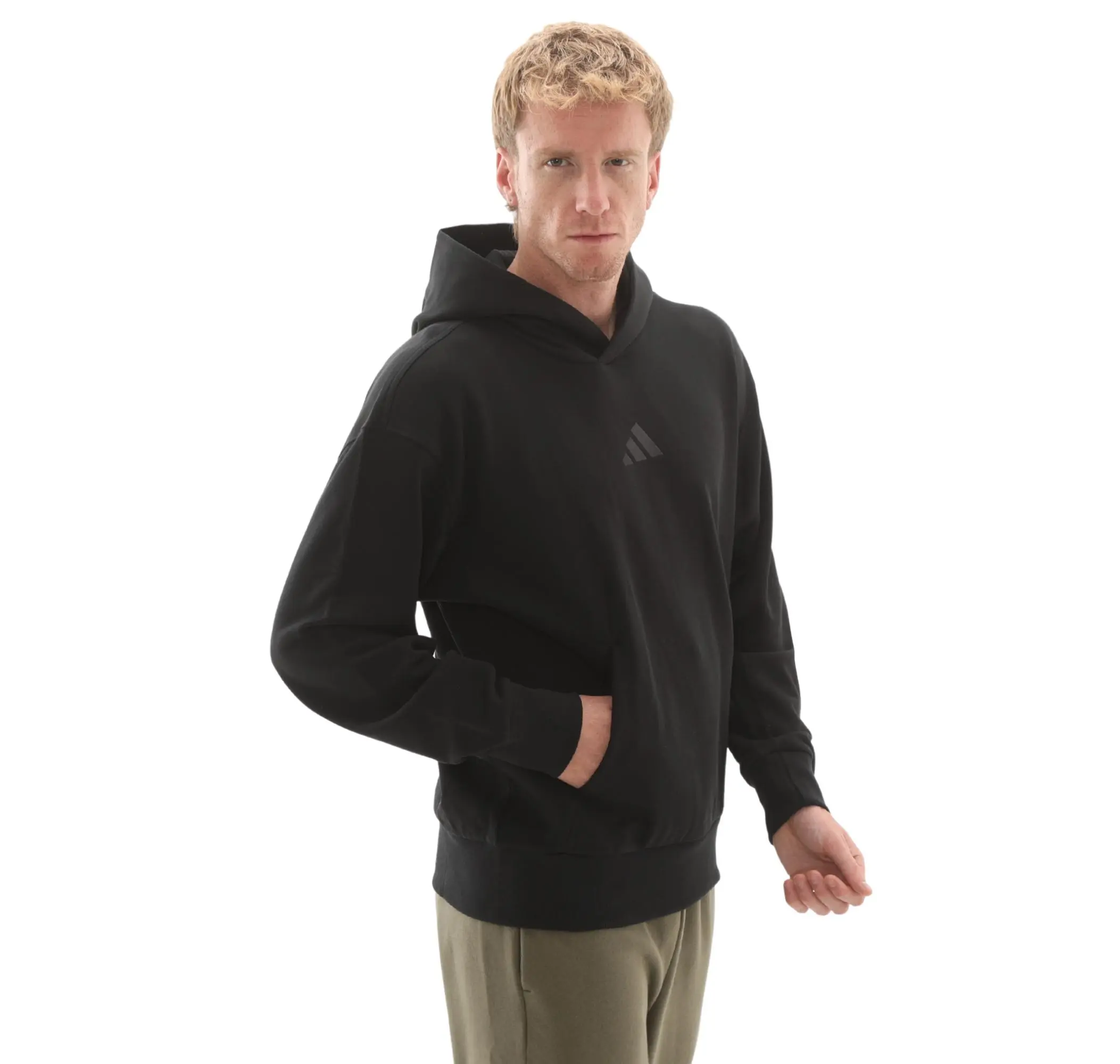 adidas adidas M A Szn Ft Hd Erkek Sweatshirt Siyah - 2