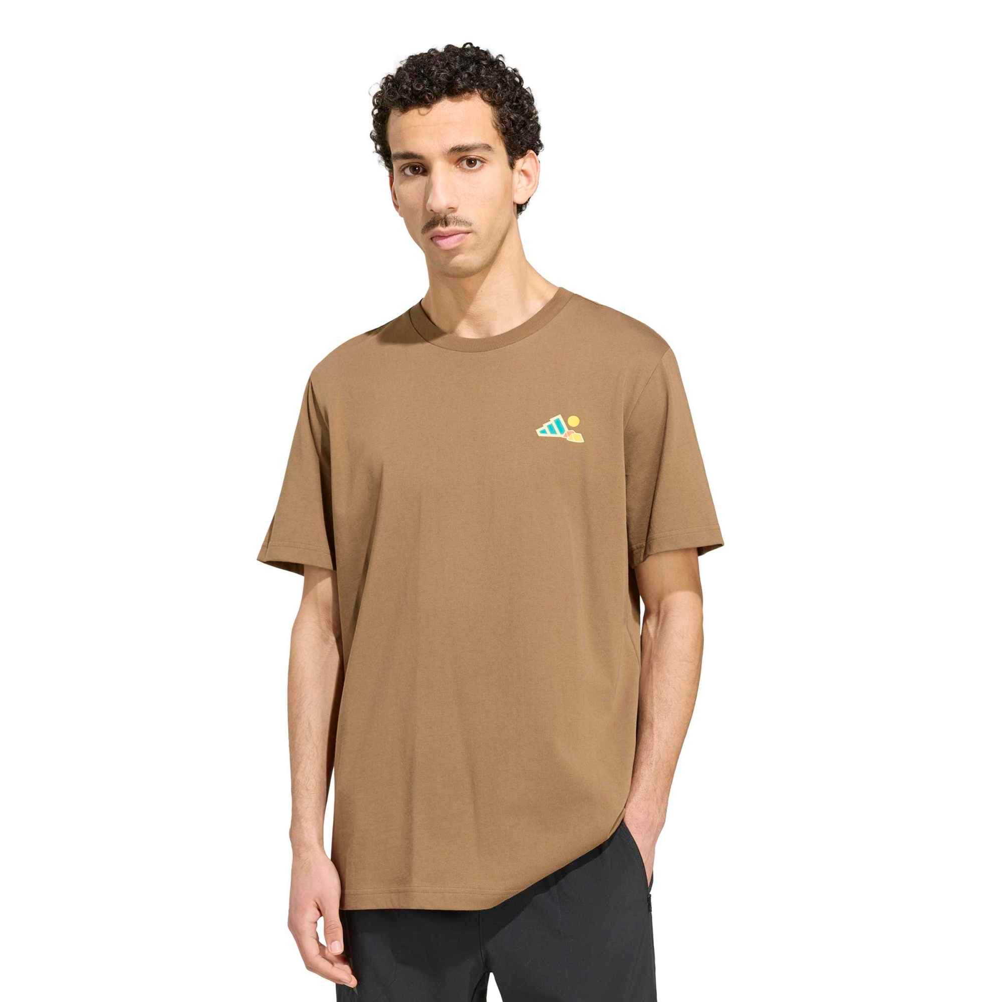 adidas adidas M Camper G T Erkek T-Shirt Kahve