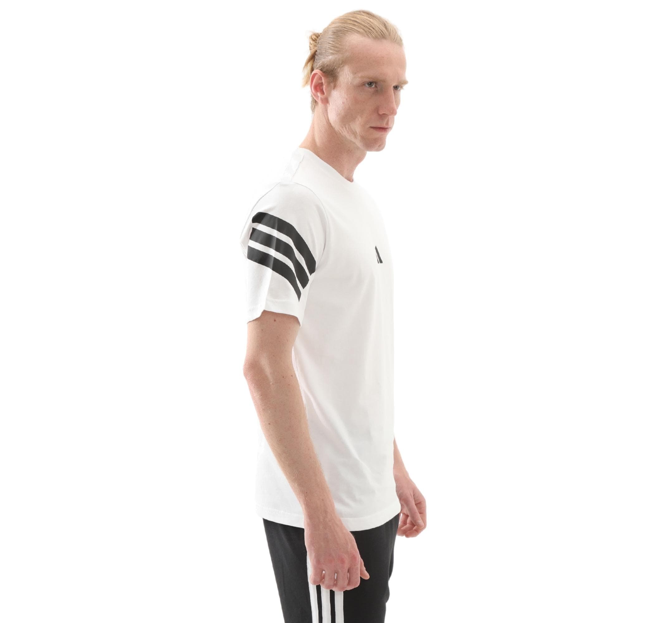 adidas adidas M Fı 3S Reg T Erkek T-Shirt Beyaz - 4