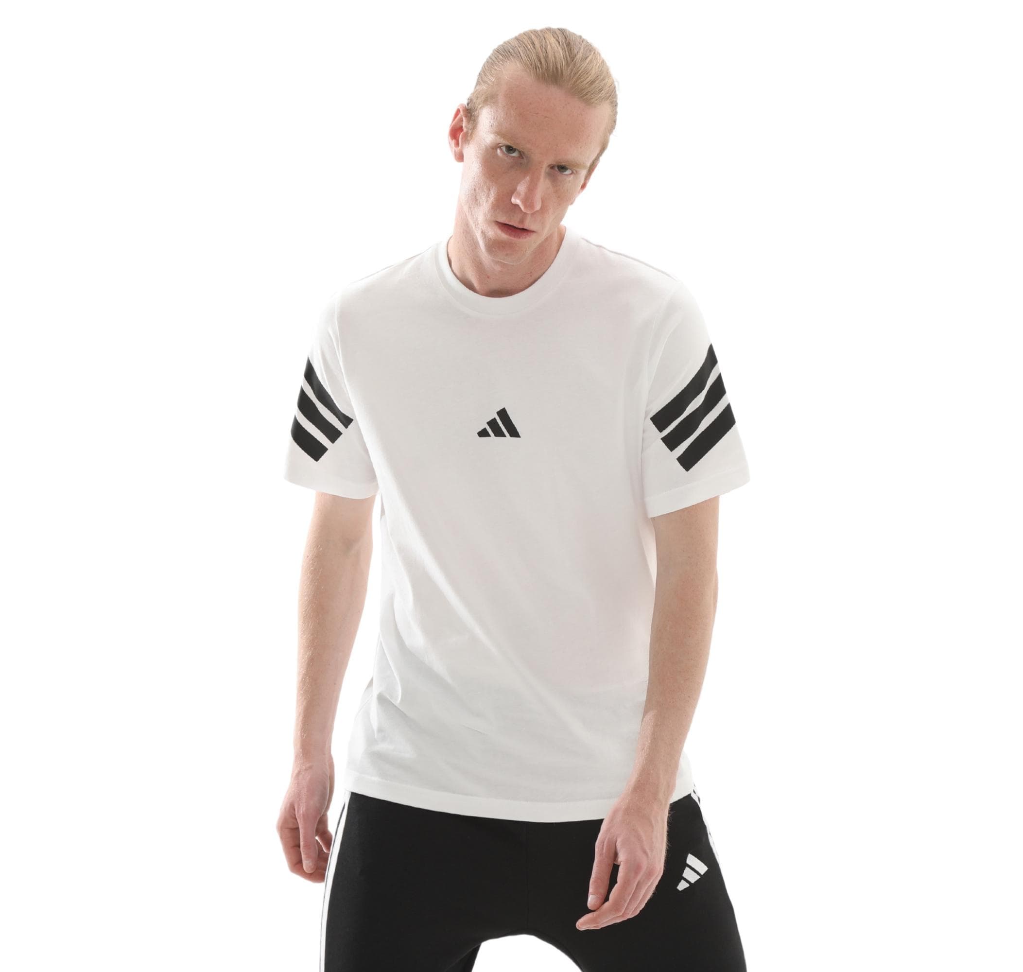 adidas adidas M Fı 3S Reg T Erkek T-Shirt Beyaz - 6