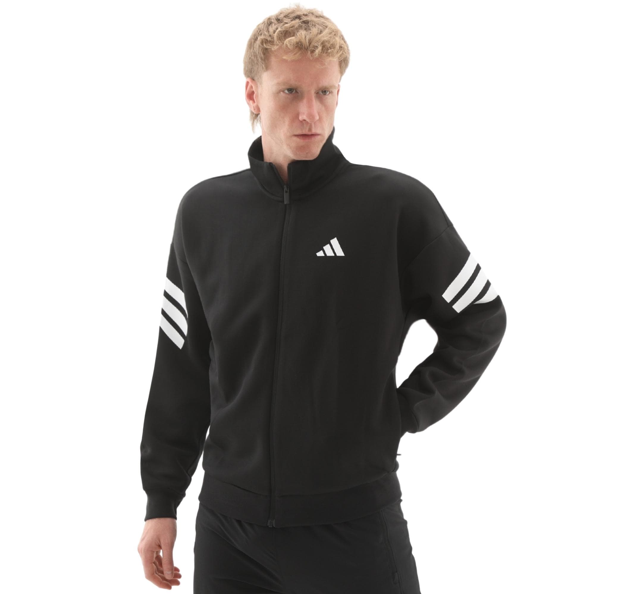 adidas adidas M Fı 3S Tt Erkek Ceket Siyah - 2