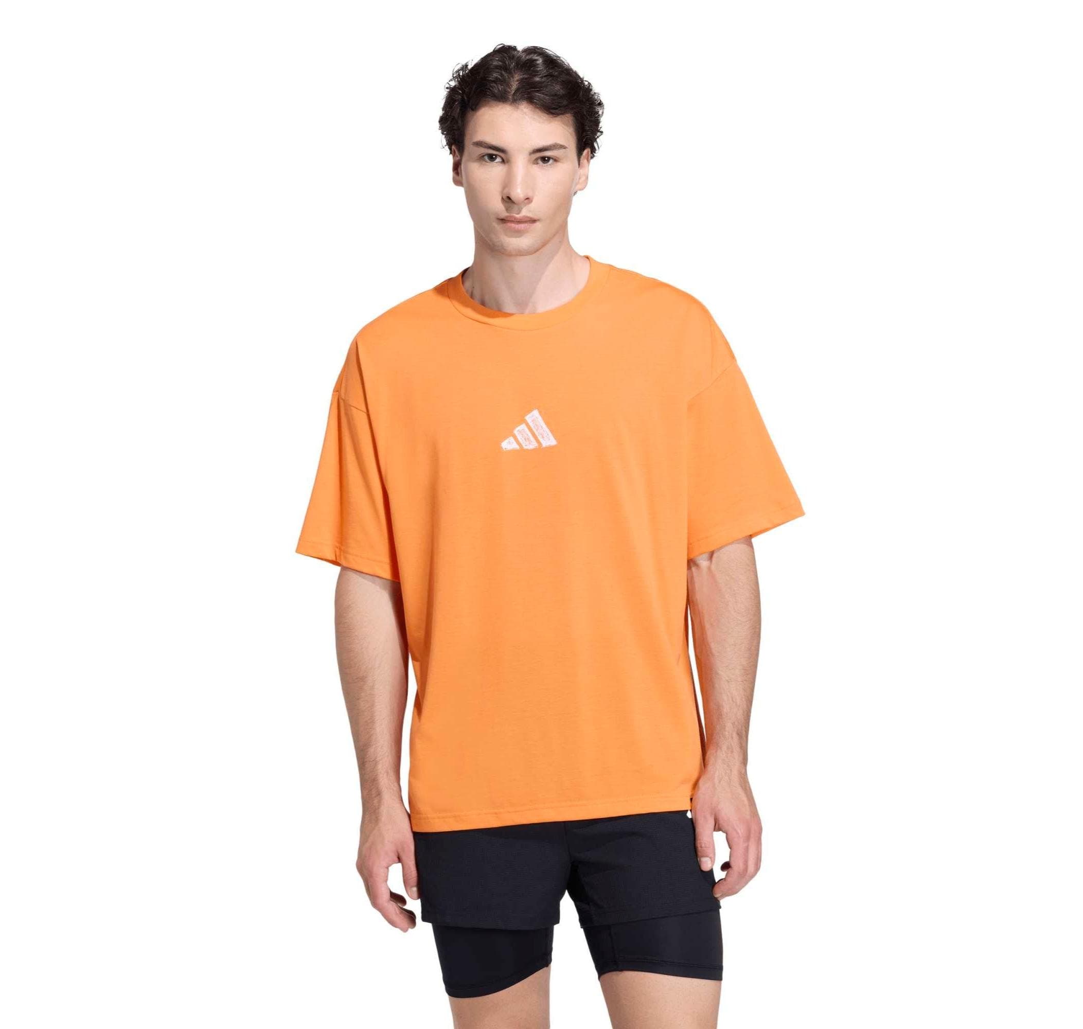adidas adidas M Primelift G T Erkek T-Shirt Turuncu