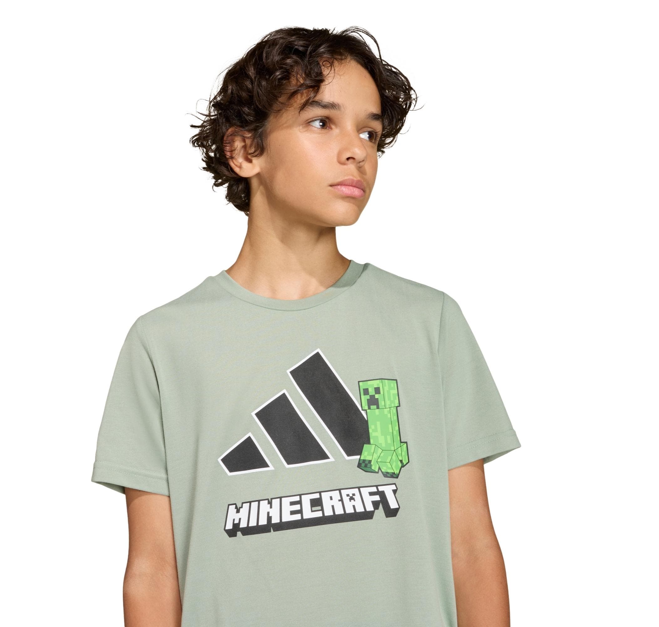 adidas adidas Minecraft Tee Çocuk T-Shirt Yeşil - 4