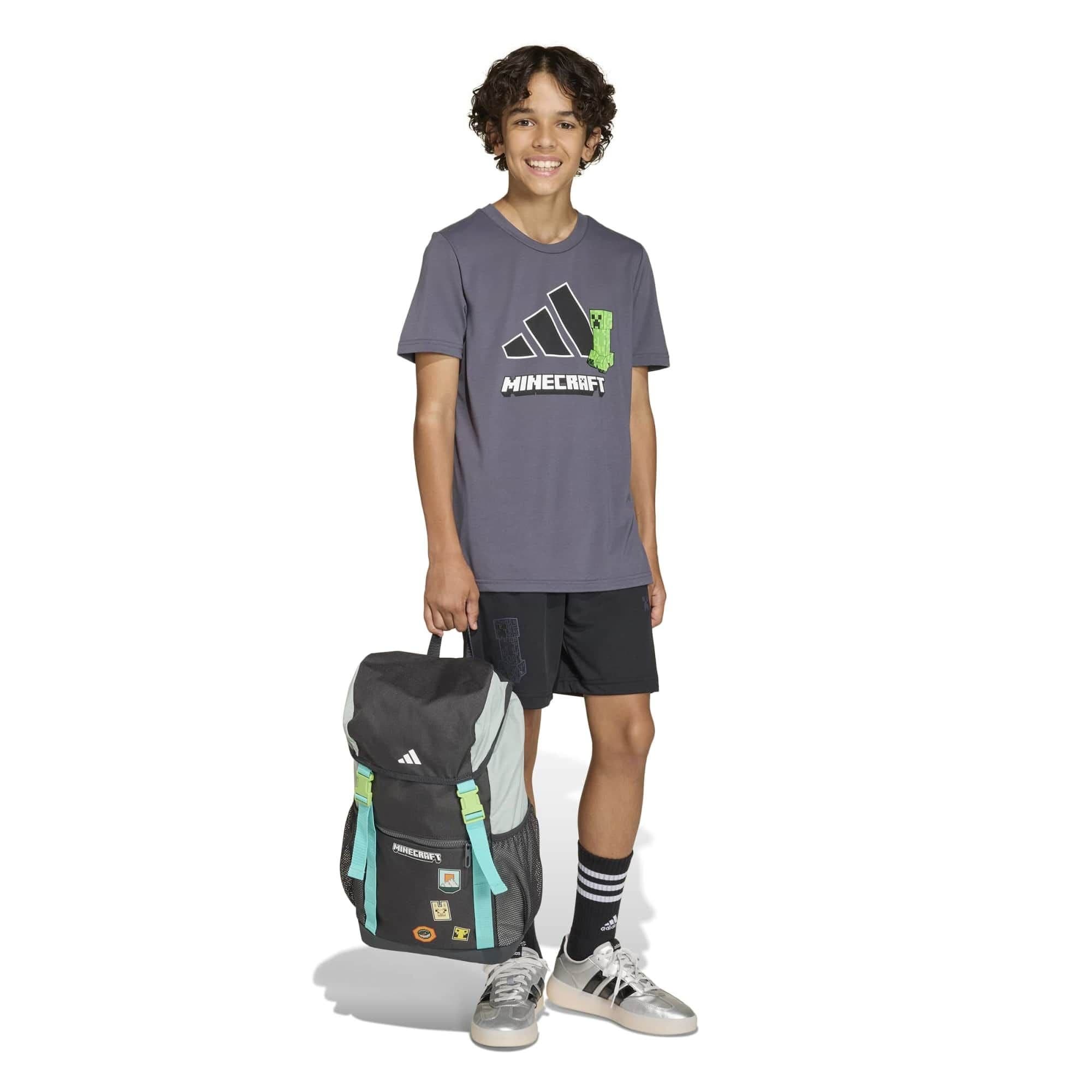 adidas adidas Minecraft Tee Çocuk T-Shirt Antrasit - 5