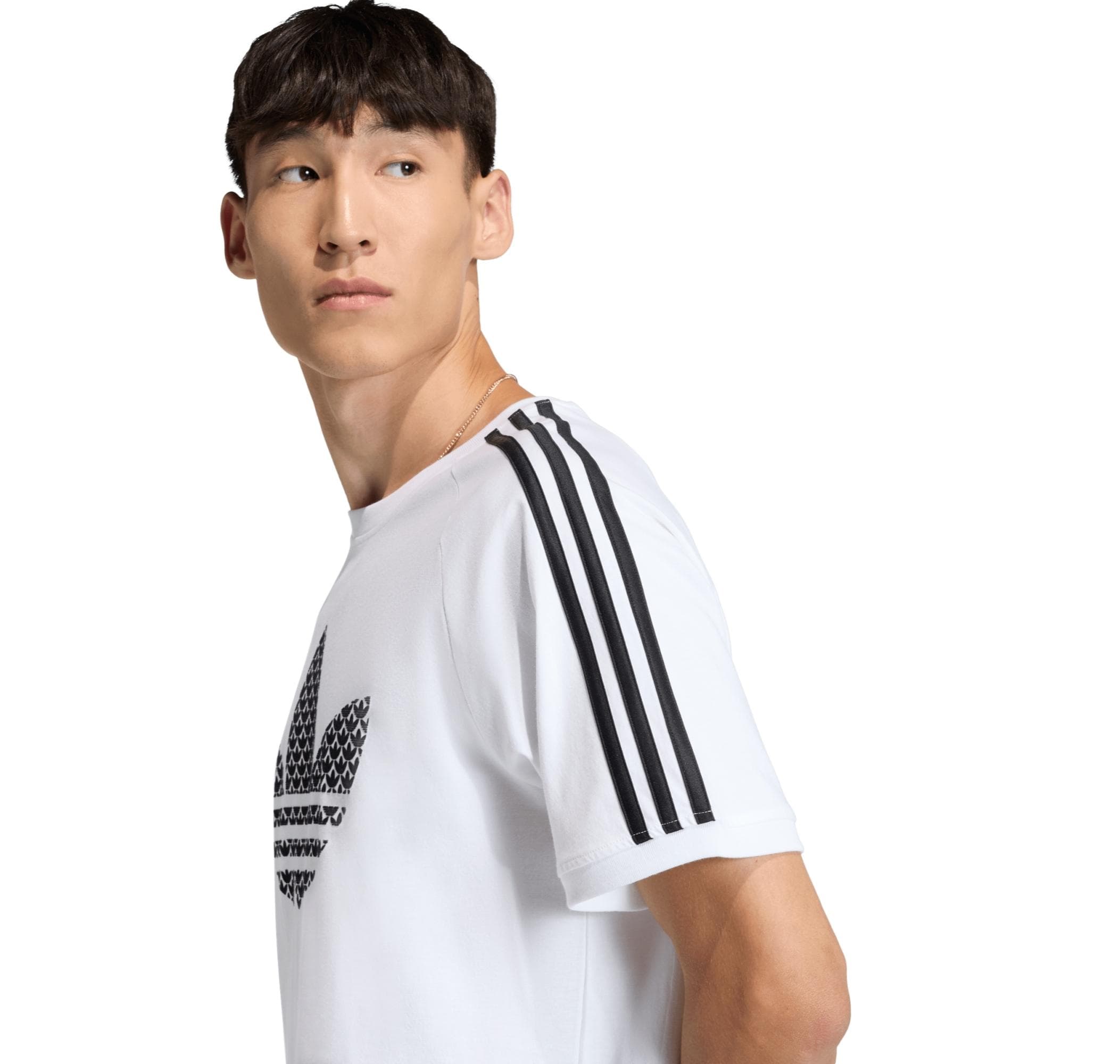 adidas adidas Monogram 3S T Erkek T-Shirt Beyaz - 4