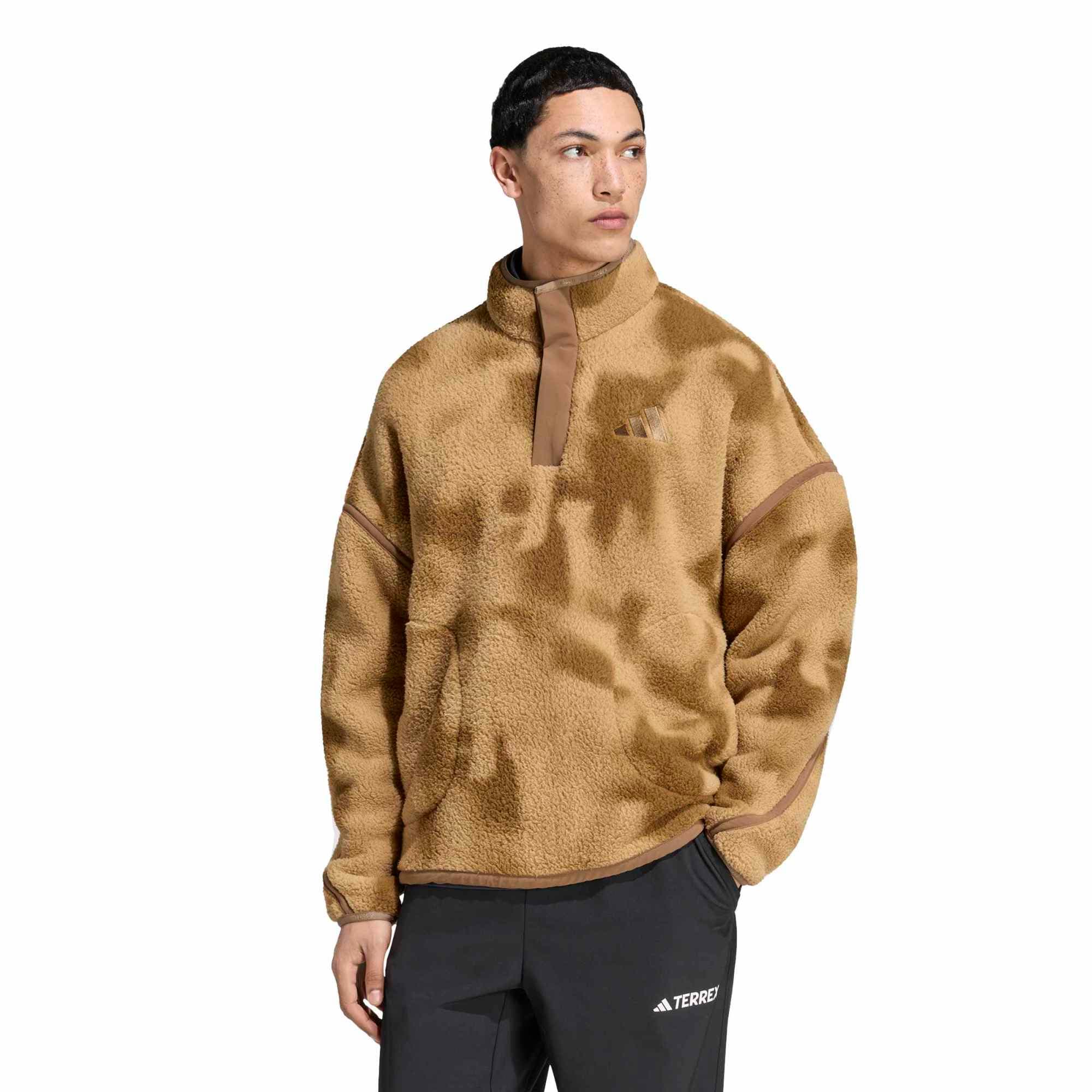 adidas adidas Mt Ess Hp Aop Erkek Sweatshirt Kahve