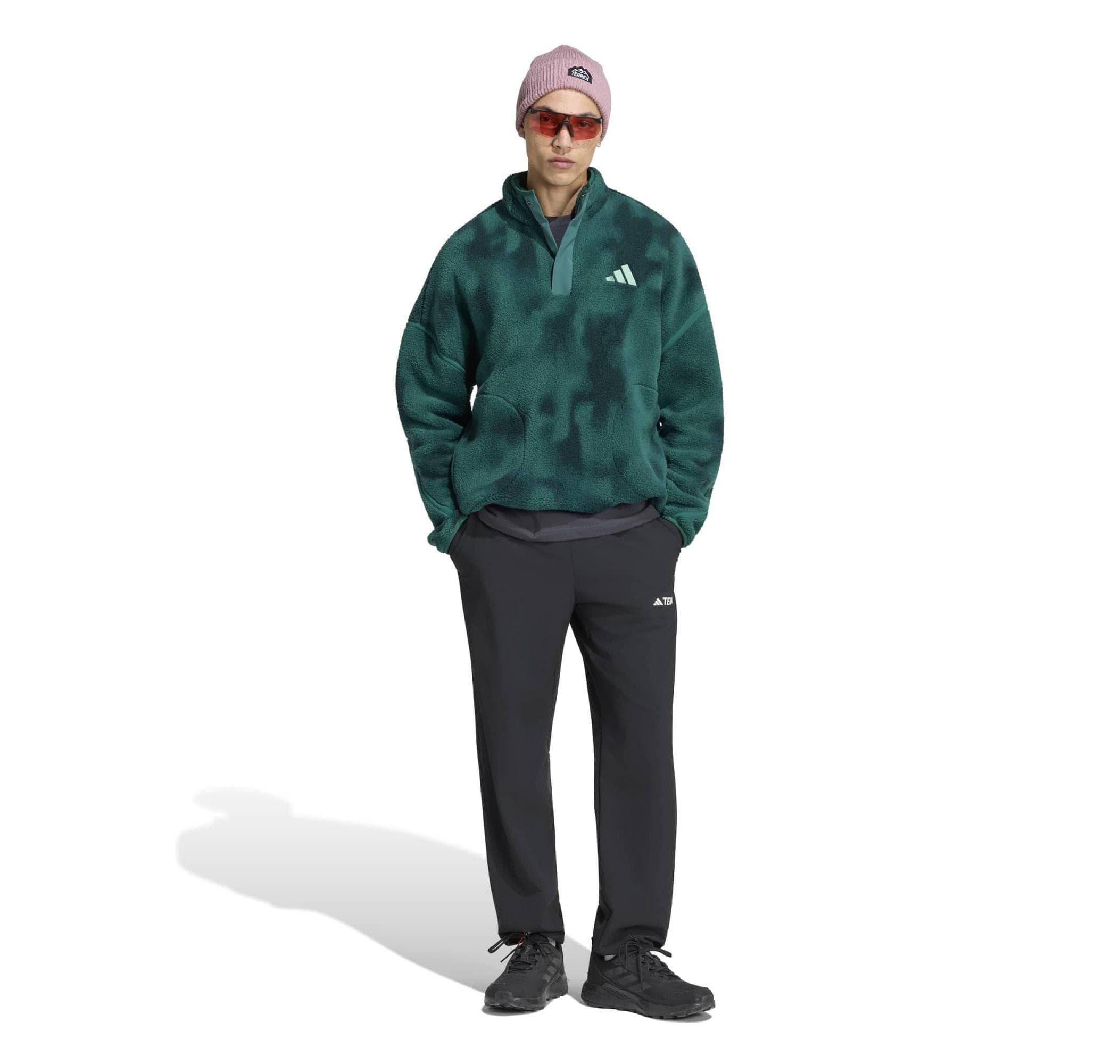 adidas adidas Mt Ess Hp Aop Erkek Sweatshirt Yeşil - 5