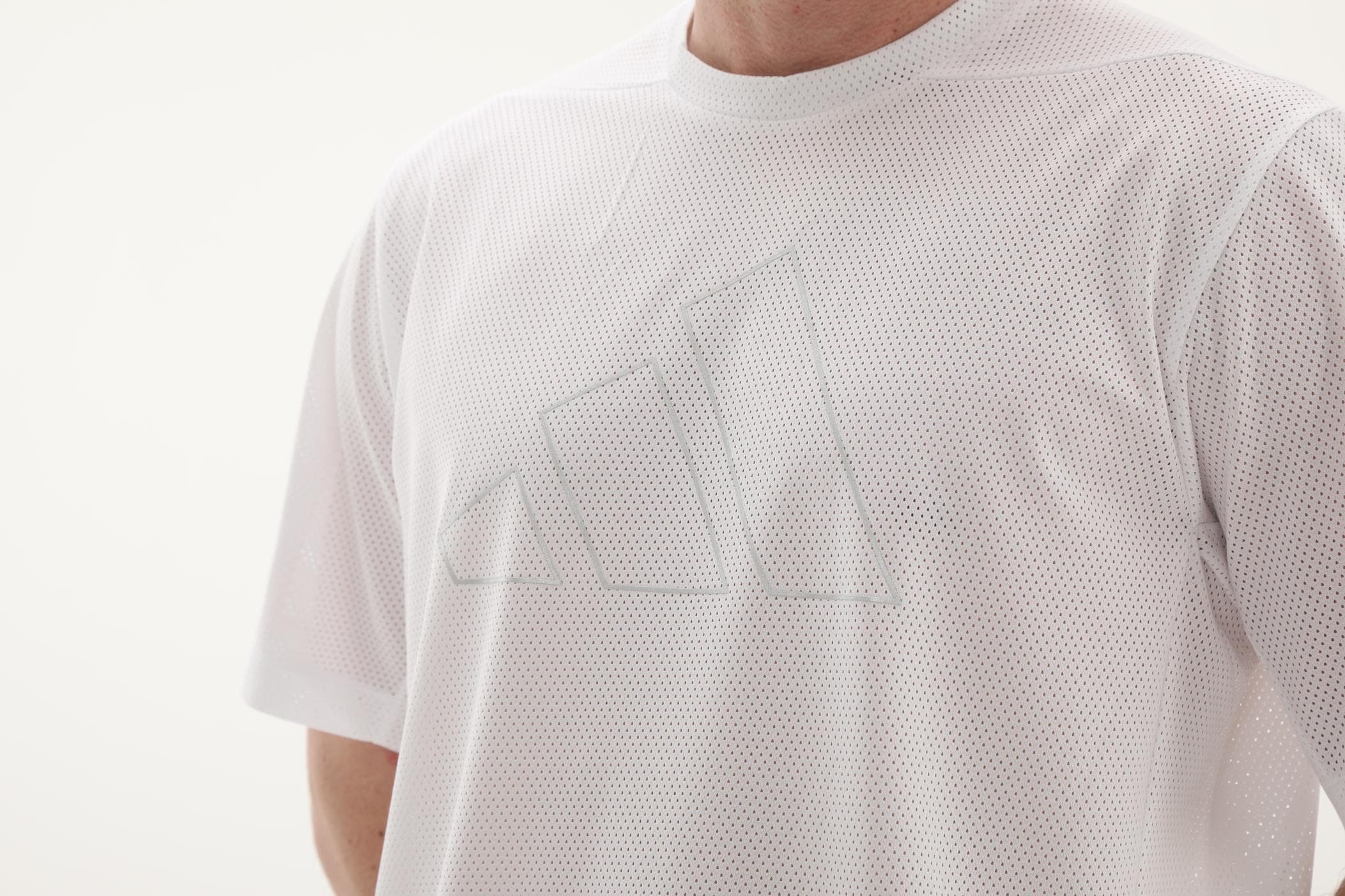 adidas adidas Pl Es Mesh T Erkek T-Shirt Beyaz - 10