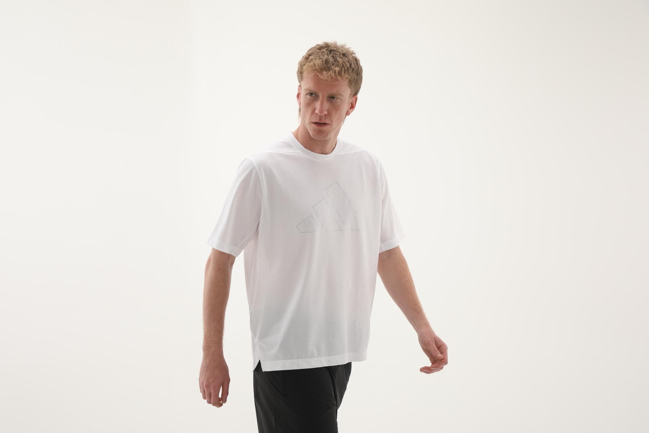 adidas adidas Pl Es Mesh T Erkek T-Shirt Beyaz - 7