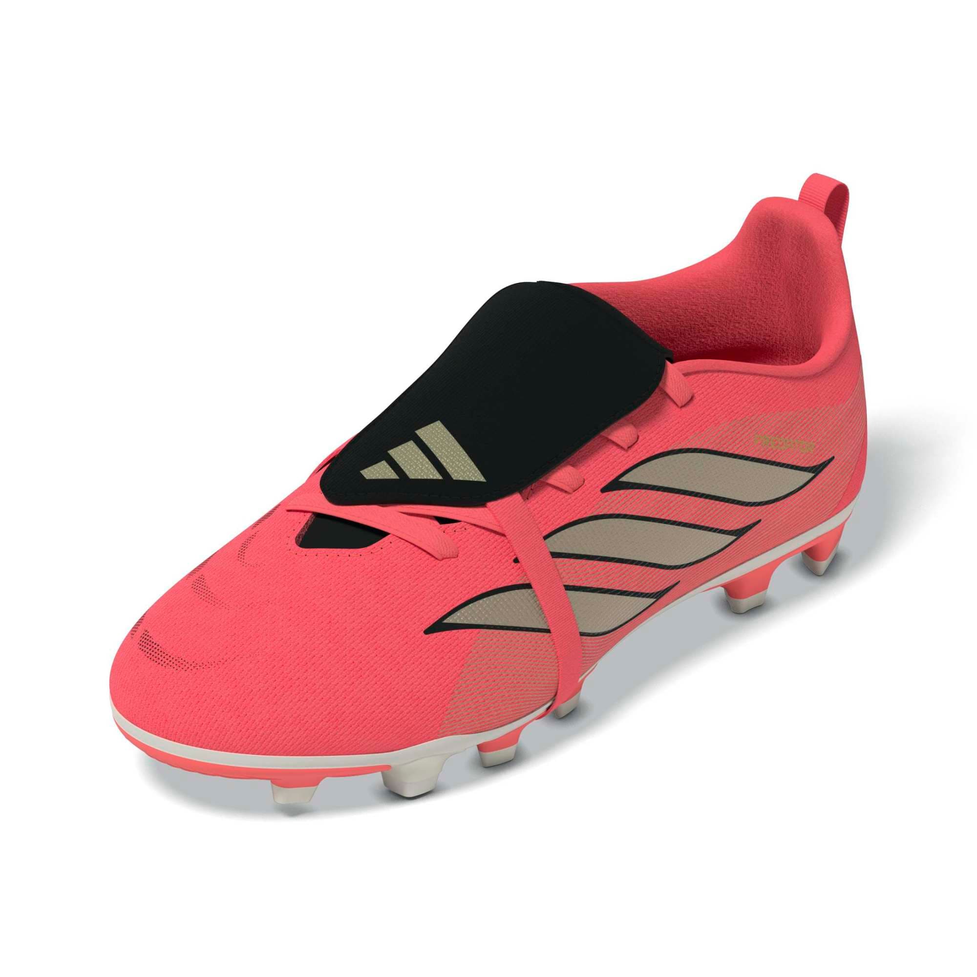 adidas adidas Predator Club Ft El Fg-Mg J Çocuk Spor Ayakkabı Kırmızı - 6