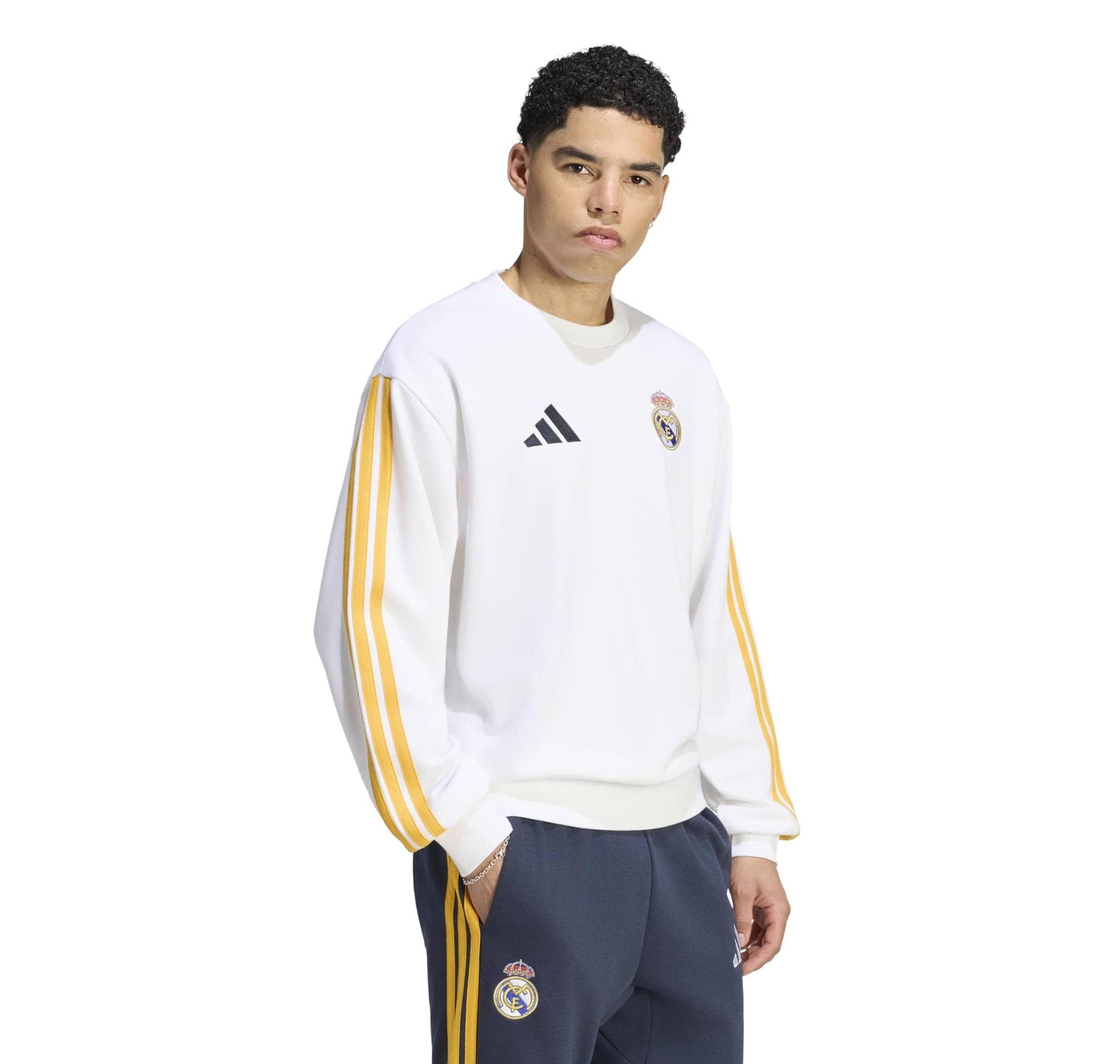 adidas adidas Real Madridl Dna Swt Erkek Sweatshirt Beyaz
