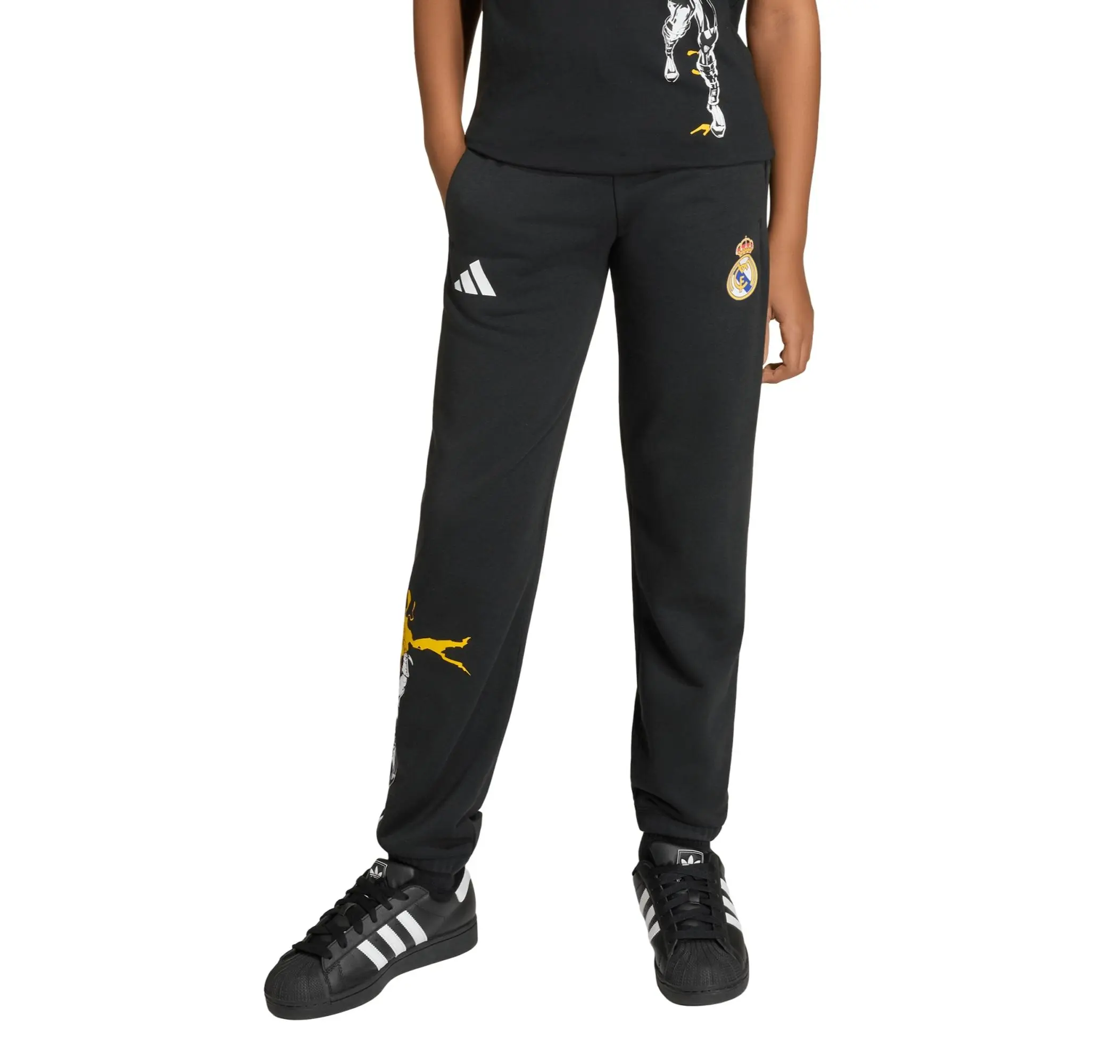 adidas adidas Real Madrid Avengers Çocuk Eşofman Altı Siyah - 2