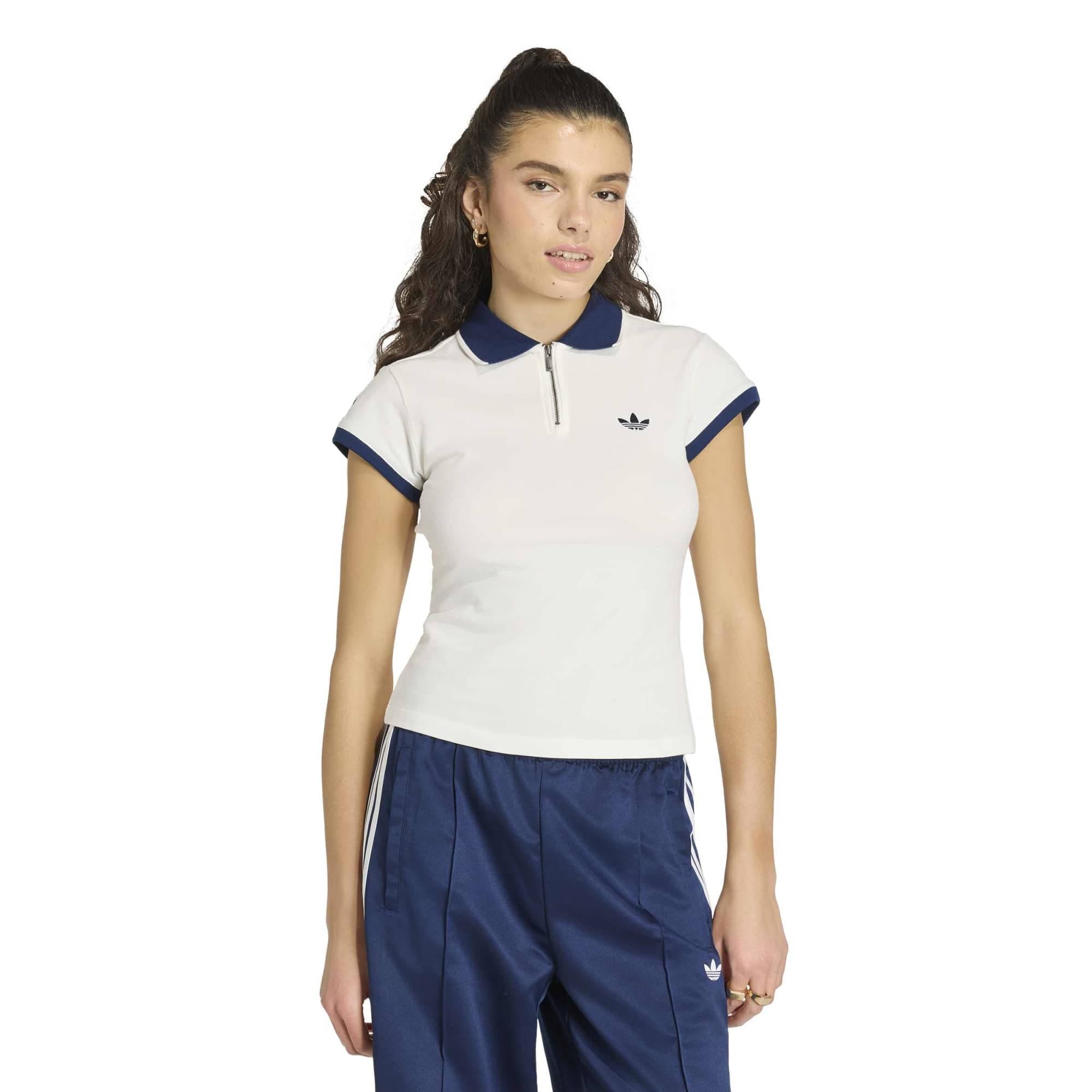 adidas adidas Rıb Polo Tee Kadın Beyaz
