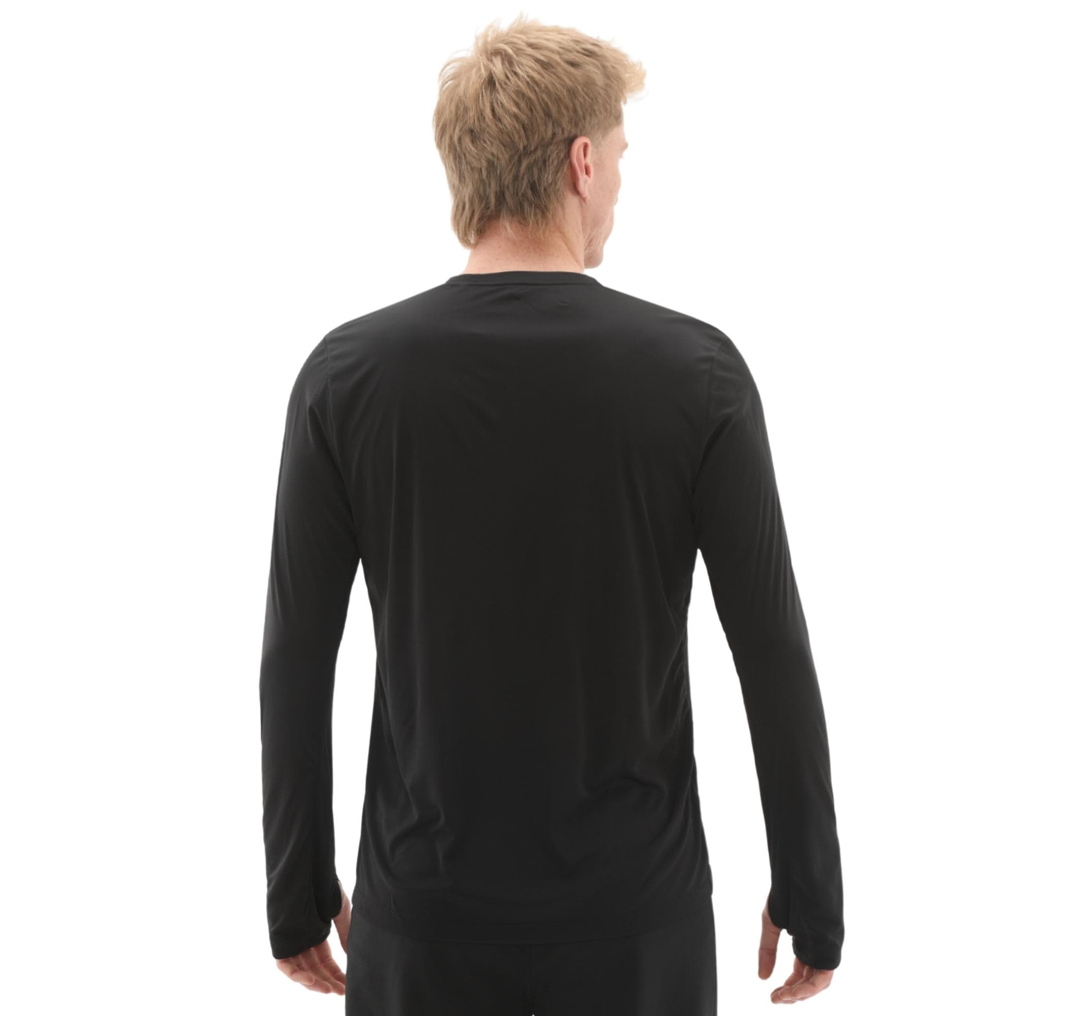 adidas adidas Run Ess Ls M Erkek Sweatshirt Siyah - 4