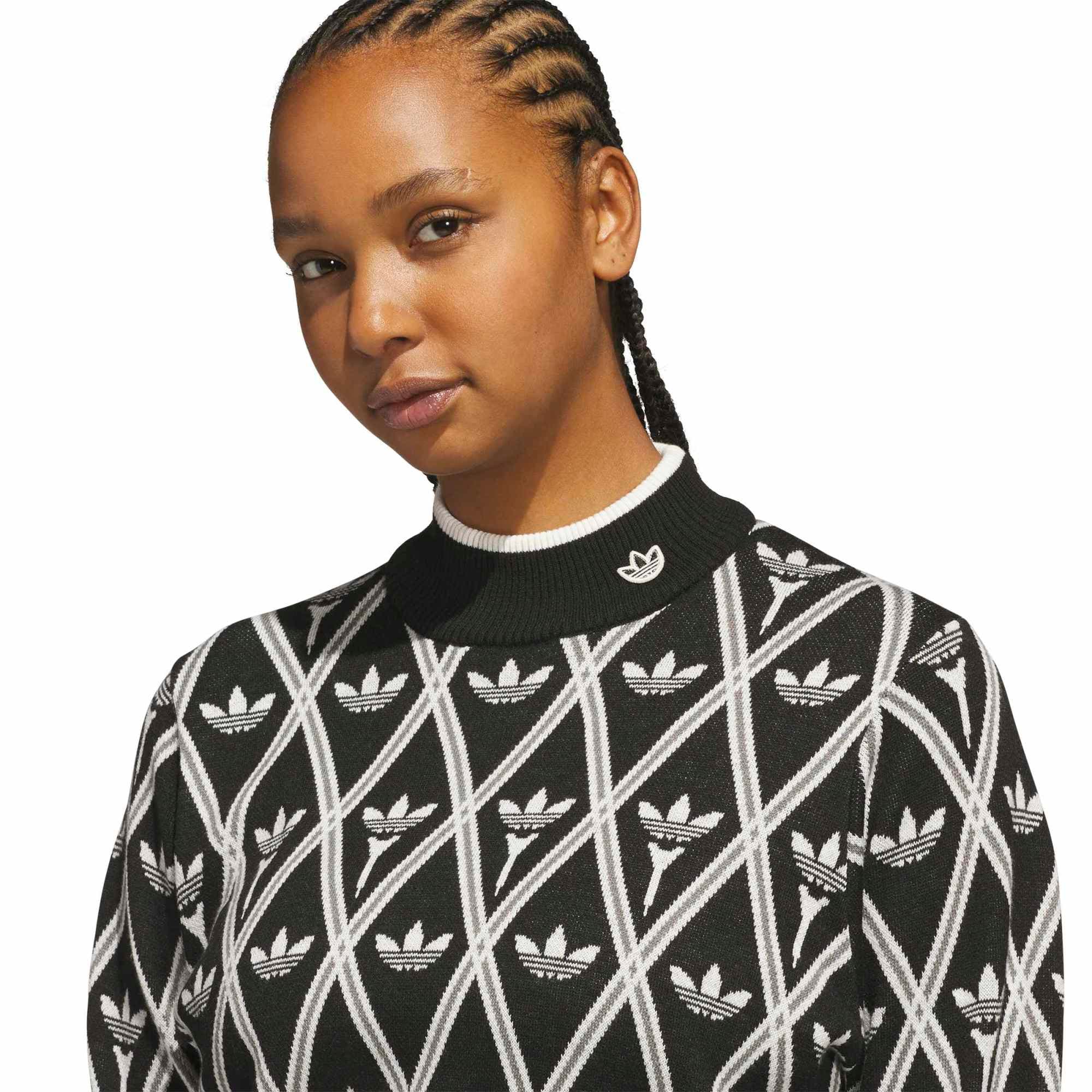 adidas adidas S Turtleneck Kadın Sweatshirt Siyah - 2