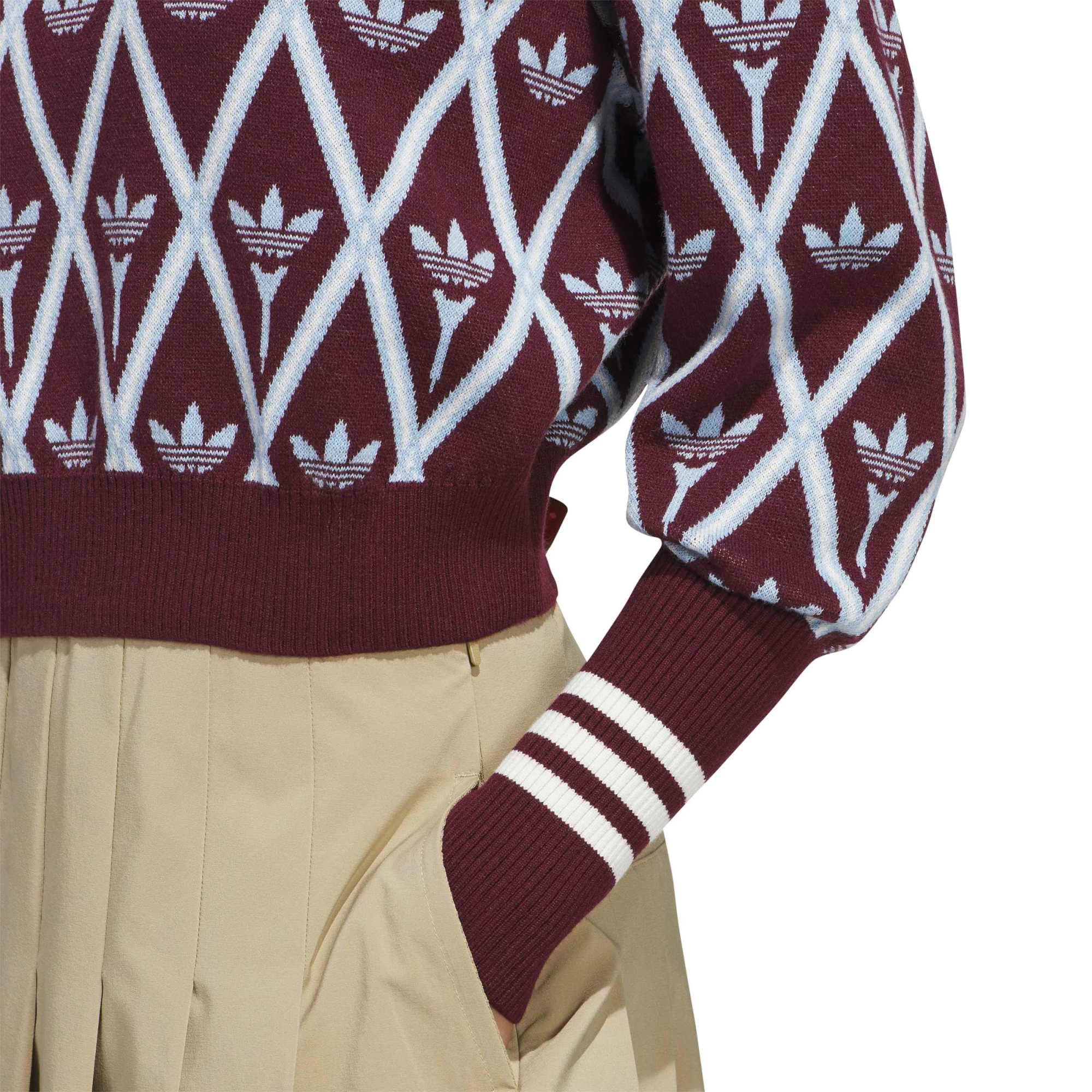 adidas adidas S Turtleneck Kadın Sweatshirt Bordo - 3
