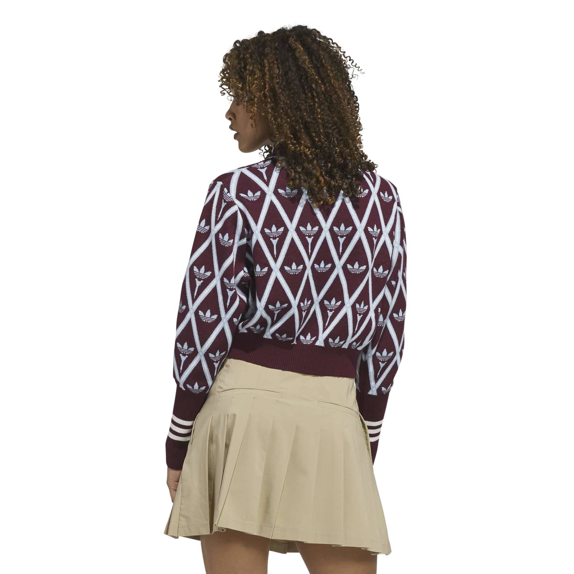 adidas adidas S Turtleneck Kadın Sweatshirt Bordo - 5