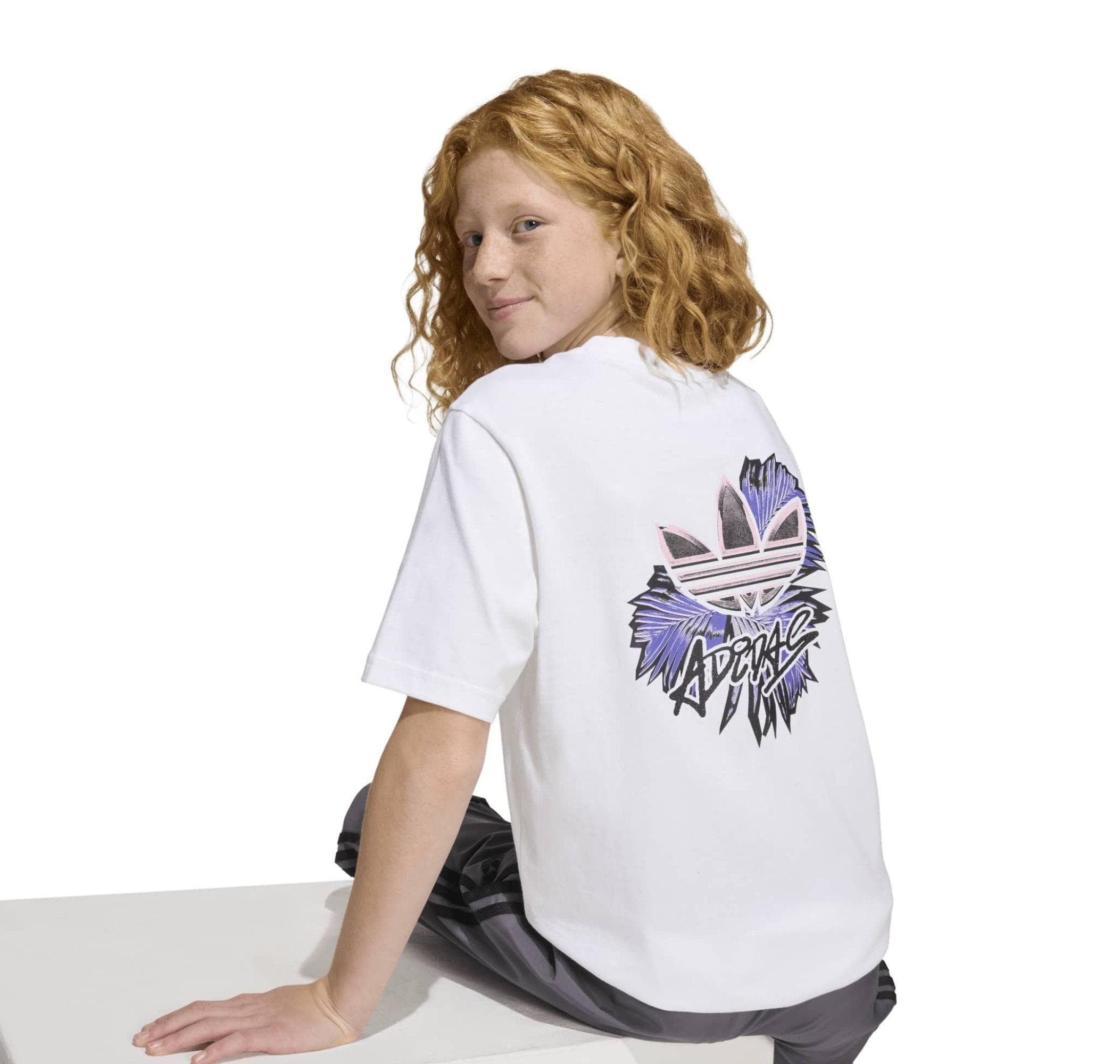 adidas adidas Tee Çocuk T-Shirt Beyaz - 5